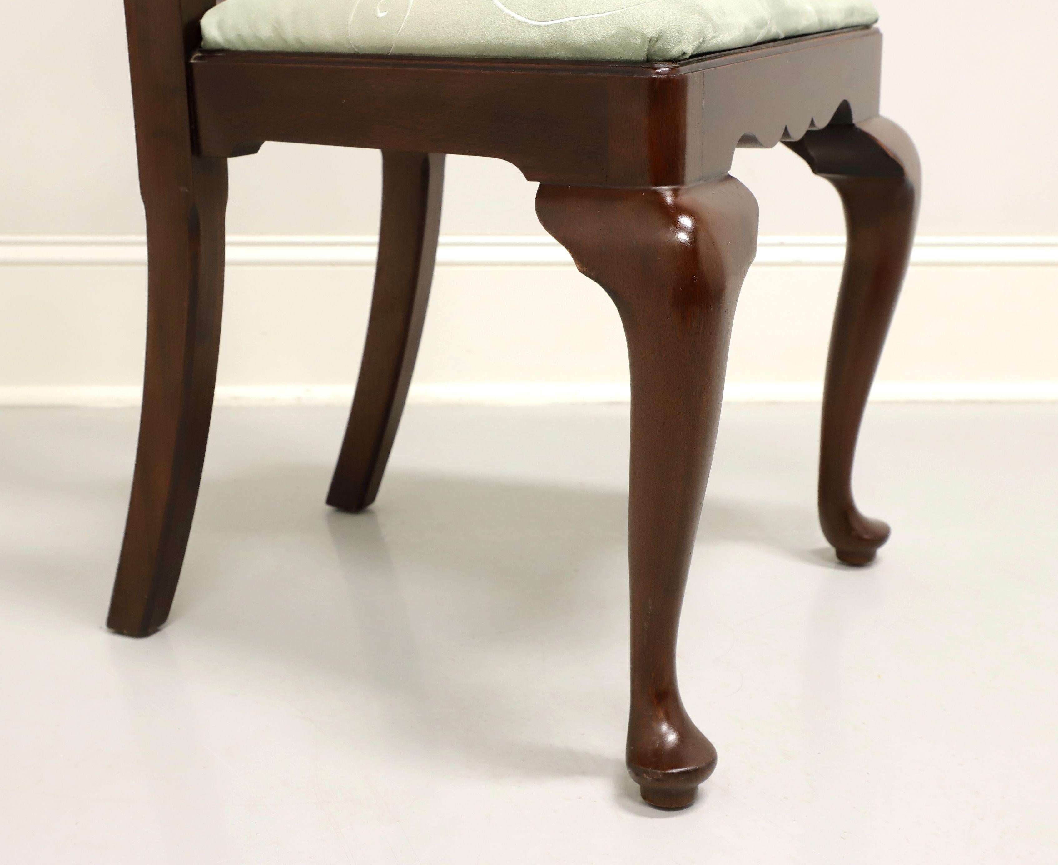 HENKEL HARRIS 109S 29 Mahogany Queen Anne Dining Side Chair In Good Condition In Charlotte, NC