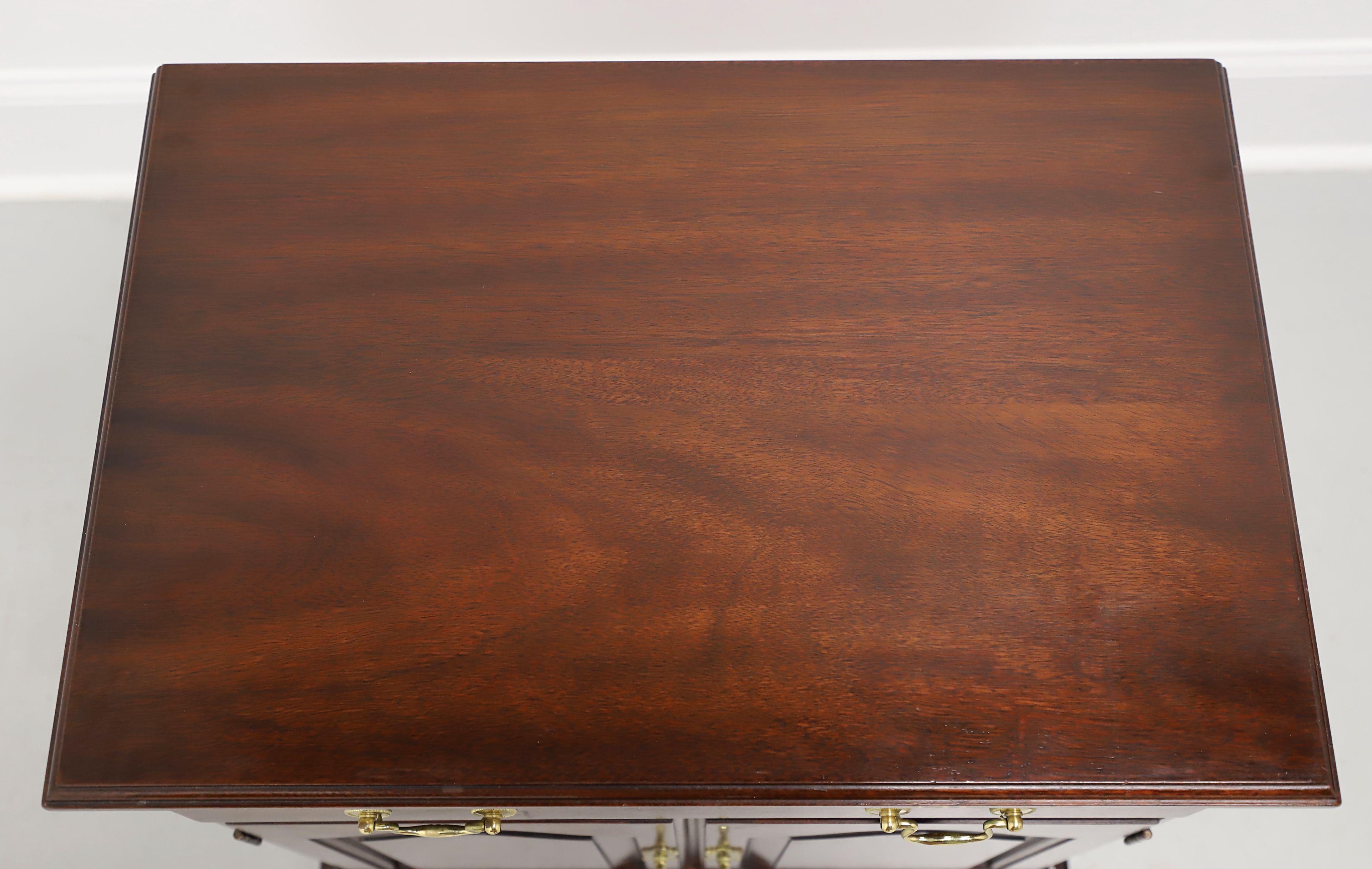 HENKEL HARRIS 114 29 Mahogany Chippendale Nightstands Bedside Cabinets - Pair For Sale 1