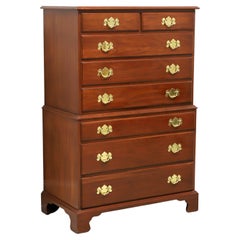 HENKEL HARRIS 119 24 Massiv Wild Black Cherry Chippendale Chest on Chest