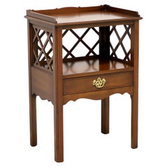 HENKEL HARRIS 121 15 Genuine Black Walnut Chippendale Nightstand