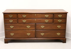 HENKEL HARRIS 124 15 Genuine Black Walnut Chippendale Triple Dresser