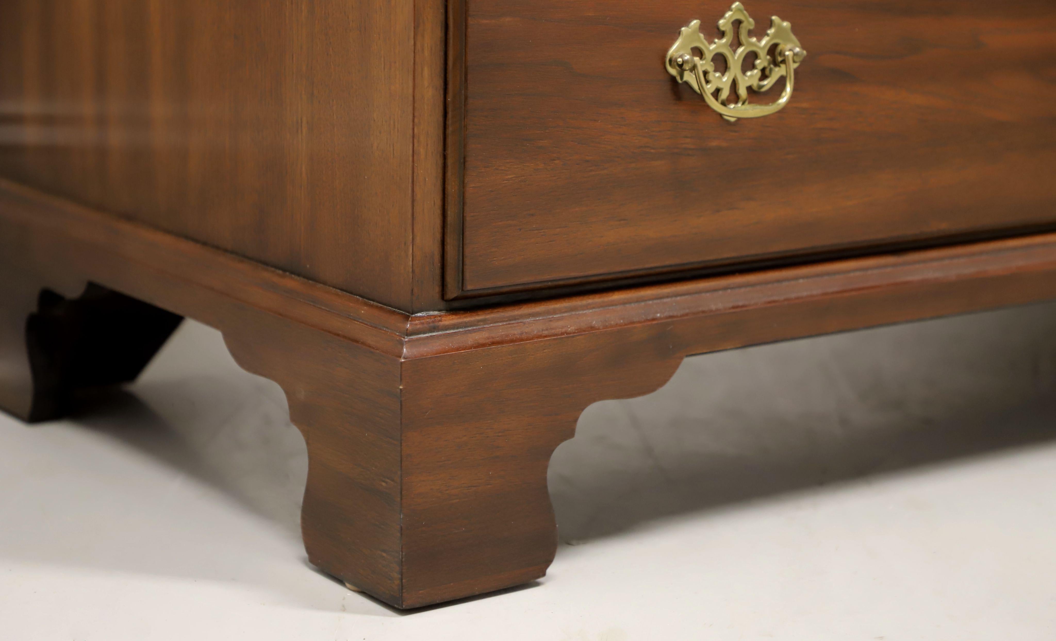 HENKEL HARRIS 124 15 Genuine Black Walnut Chippendale Triple Dresser For Sale 1