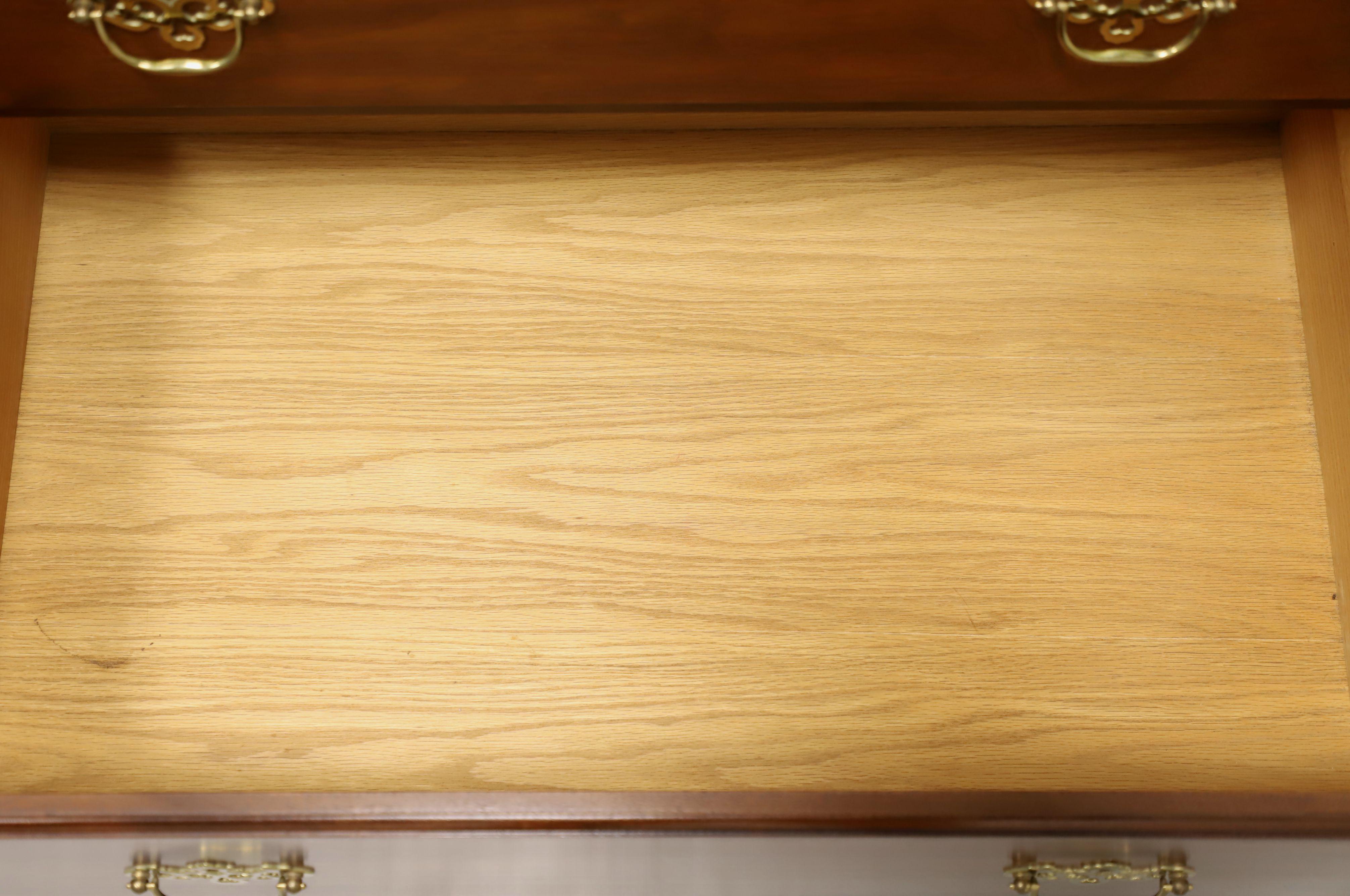HENKEL HARRIS 124 15 Genuine Black Walnut Chippendale Triple Dresser For Sale 3