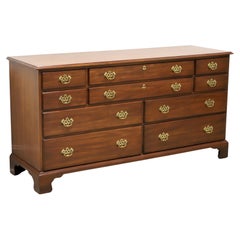 HENKEL HARRIS 124 15 Genuine Black Walnut Chippendale Triple Dresser