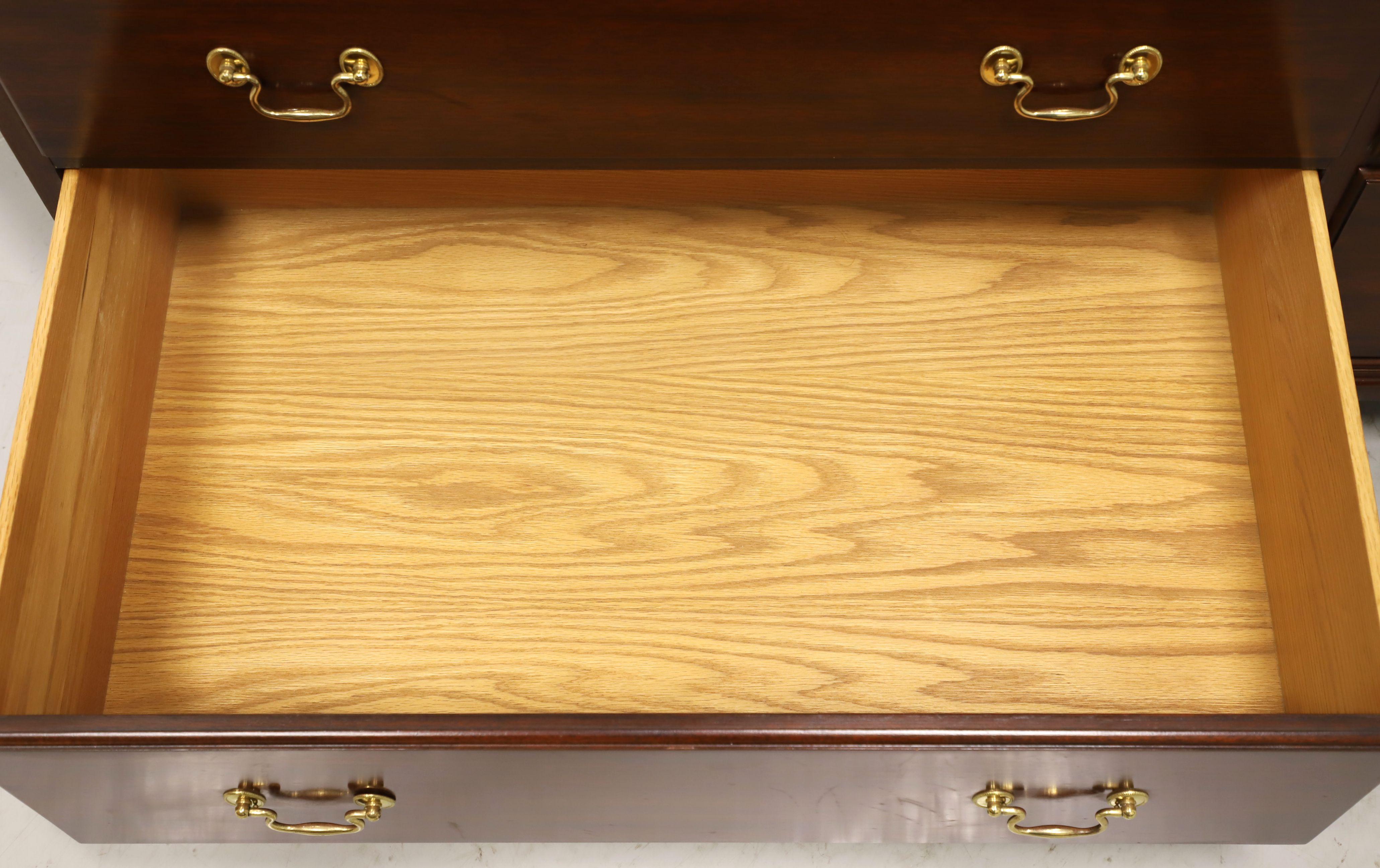 HENKEL HARRIS 124 29 Mahogany Chippendale Style Triple Dresser 4
