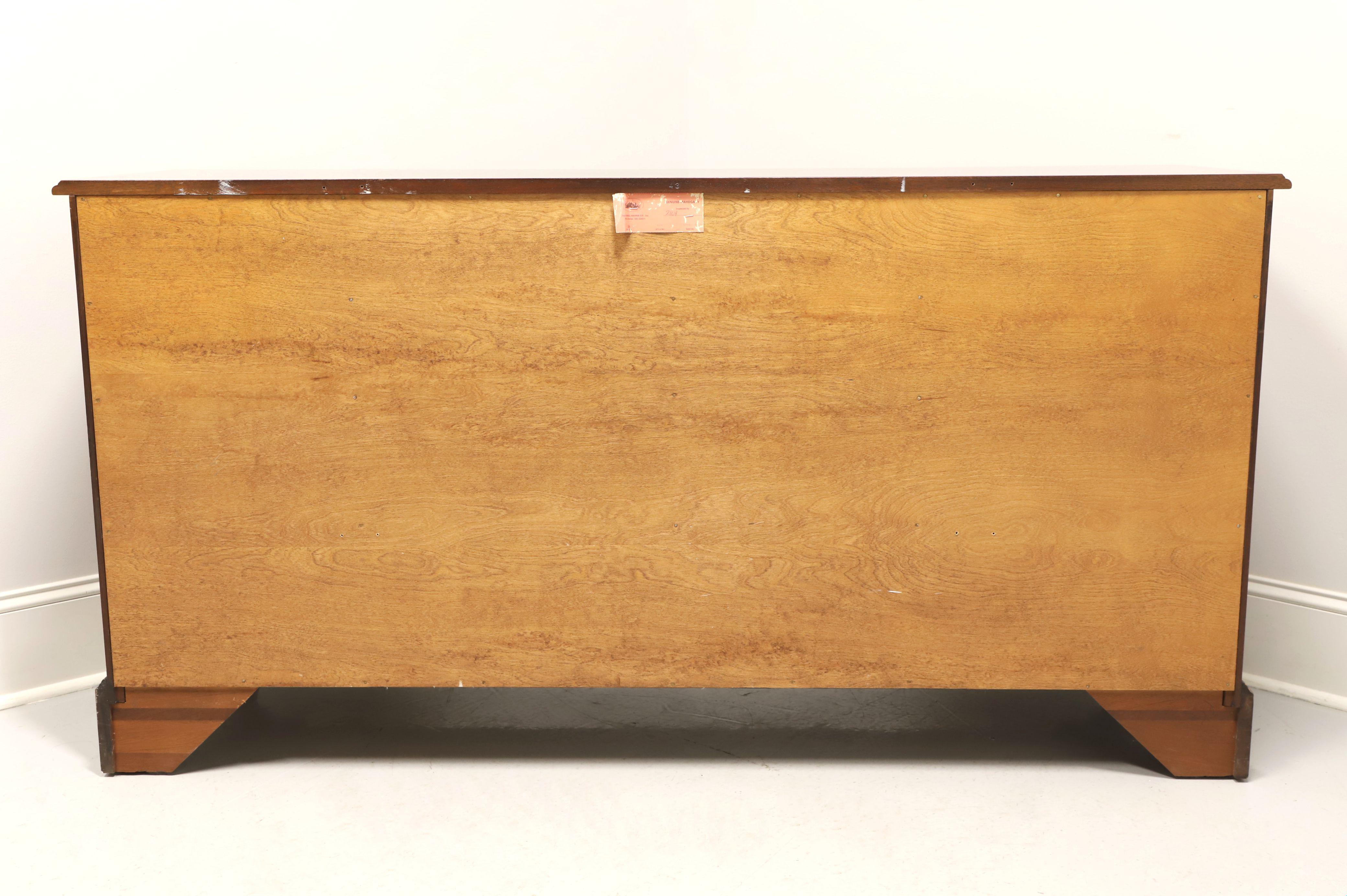 HENKEL HARRIS 124 29 Mahogany Chippendale Style Triple Dresser In Good Condition In Charlotte, NC