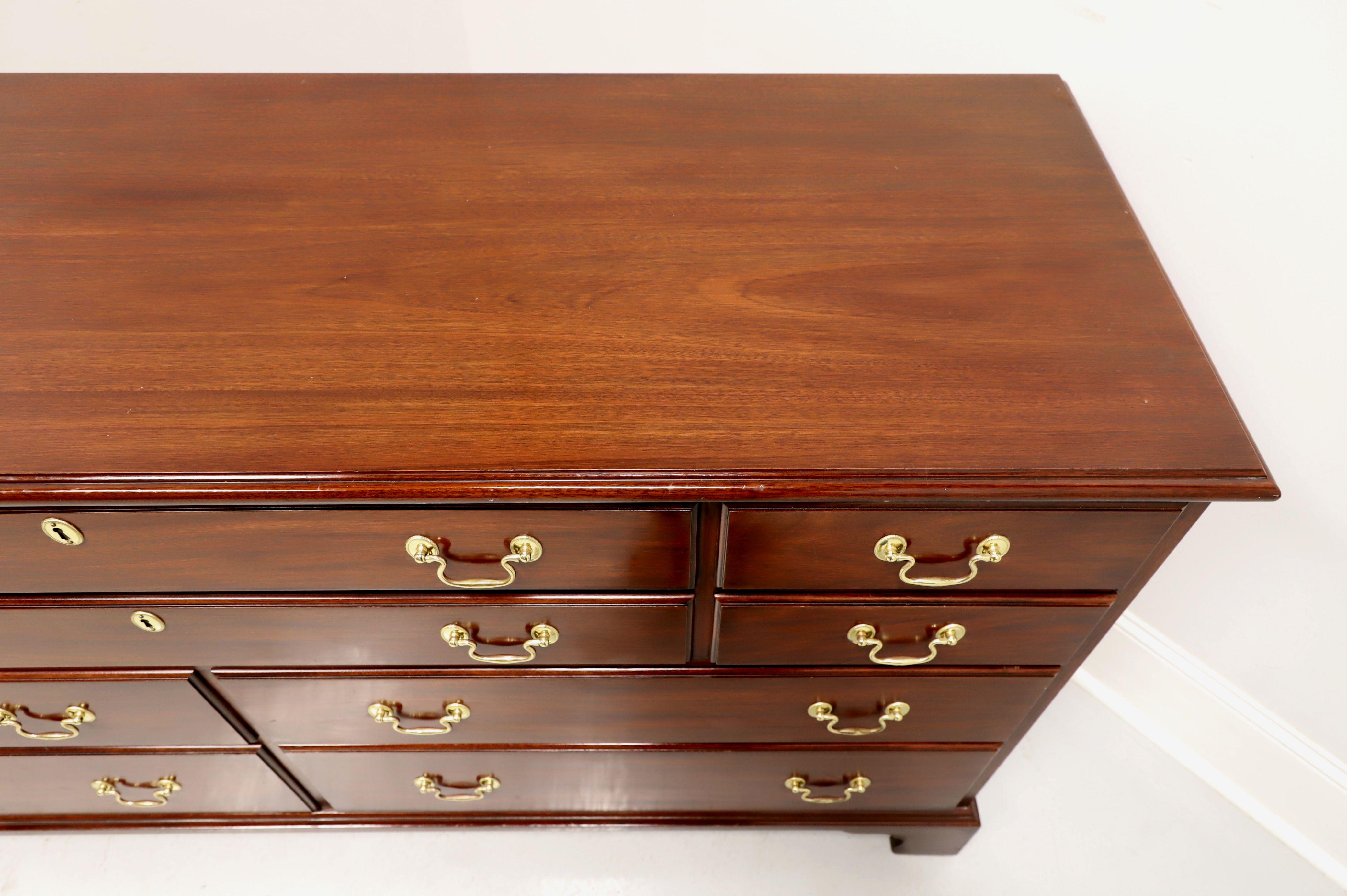 HENKEL HARRIS 124 29 Mahogany Chippendale Style Triple Dresser 1