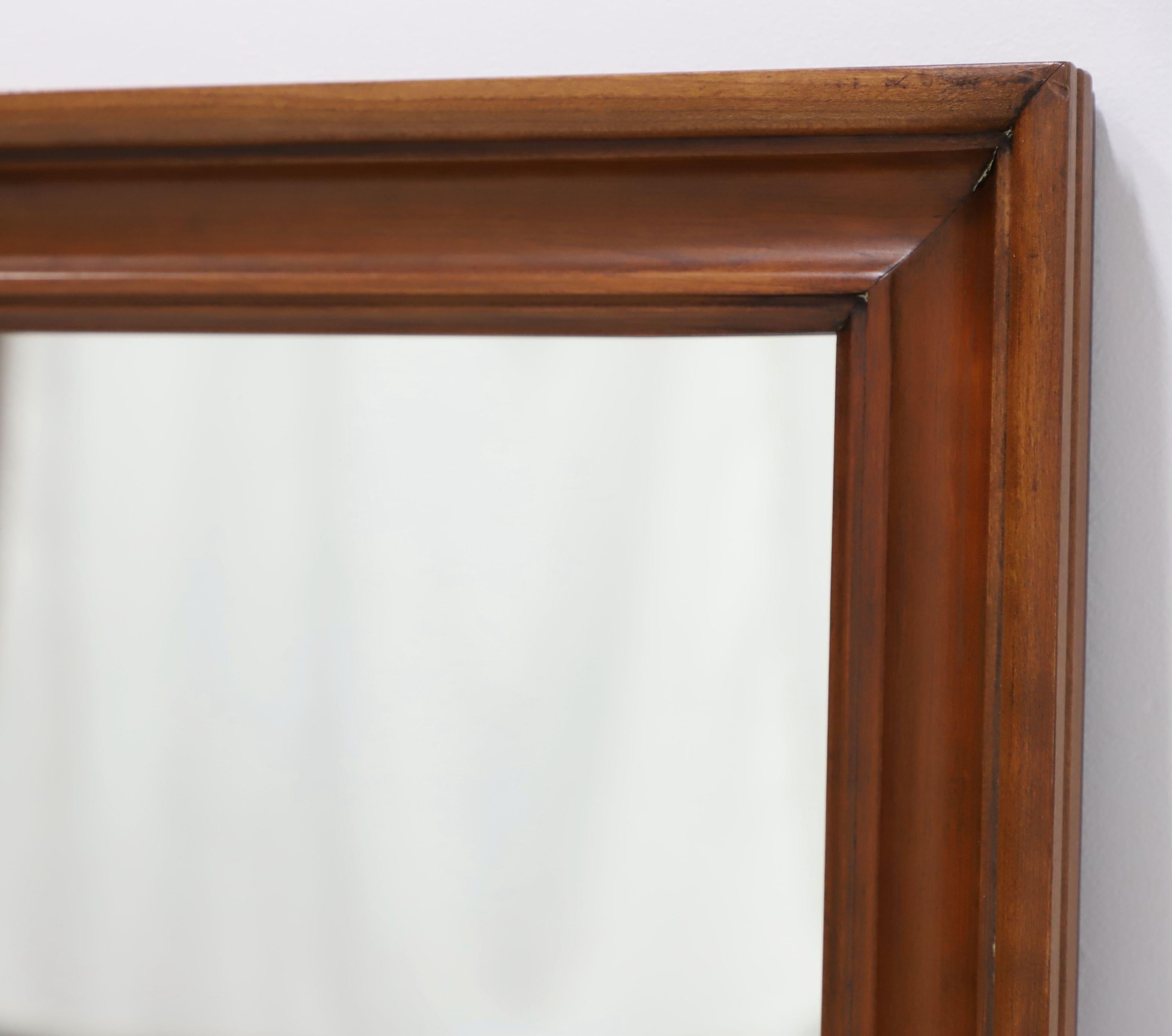 American HENKEL HARRIS 134 24 Solid Wild Black Cherry Dresser / Wall Mirror For Sale