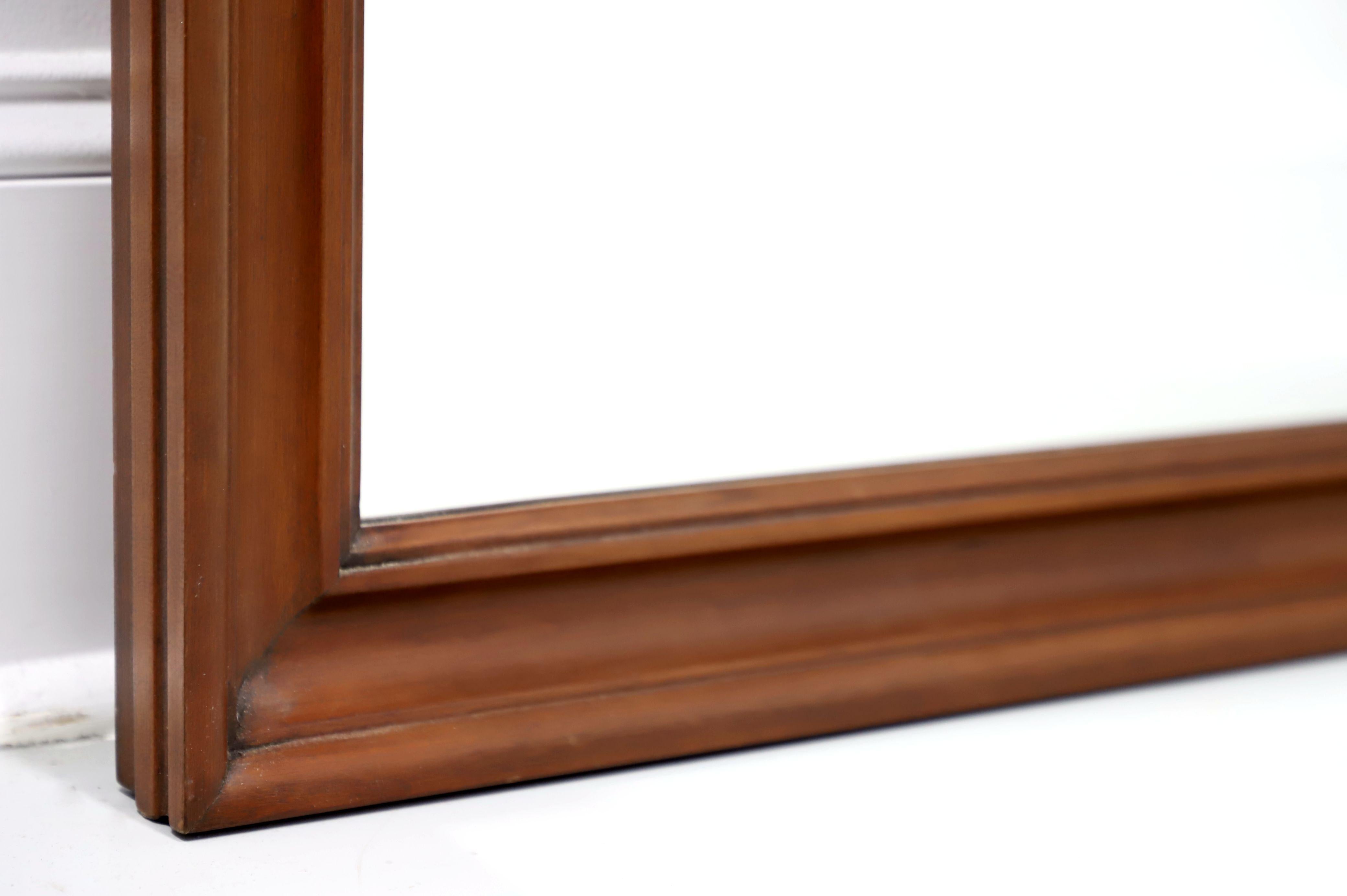 HENKEL HARRIS 134 24 Solid Wild Black Cherry Dresser / Wall Mirror In Good Condition For Sale In Charlotte, NC