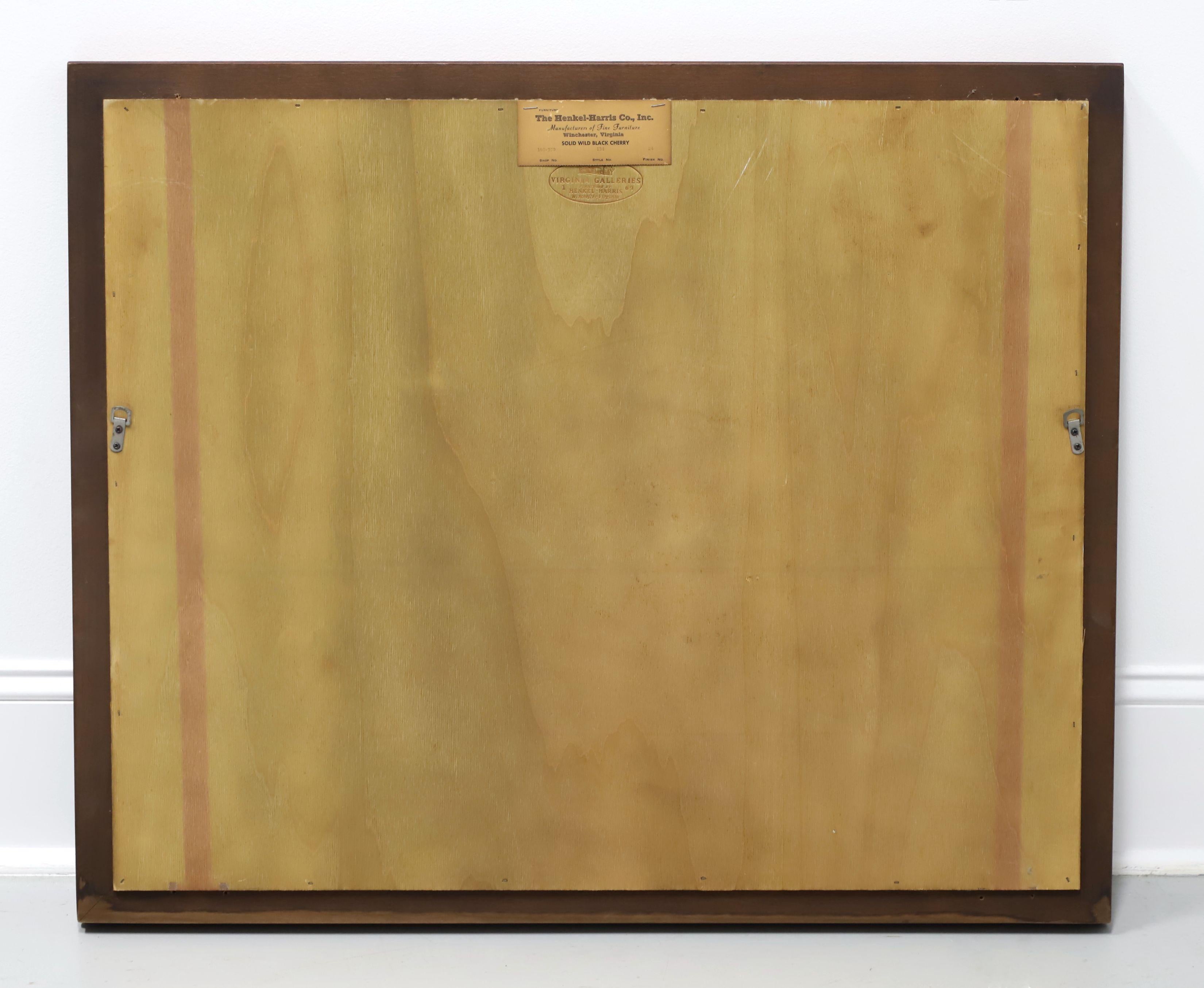 HENKEL HARRIS 134 24 Solid Wild Black Cherry Dresser / Wall Mirror For Sale 1
