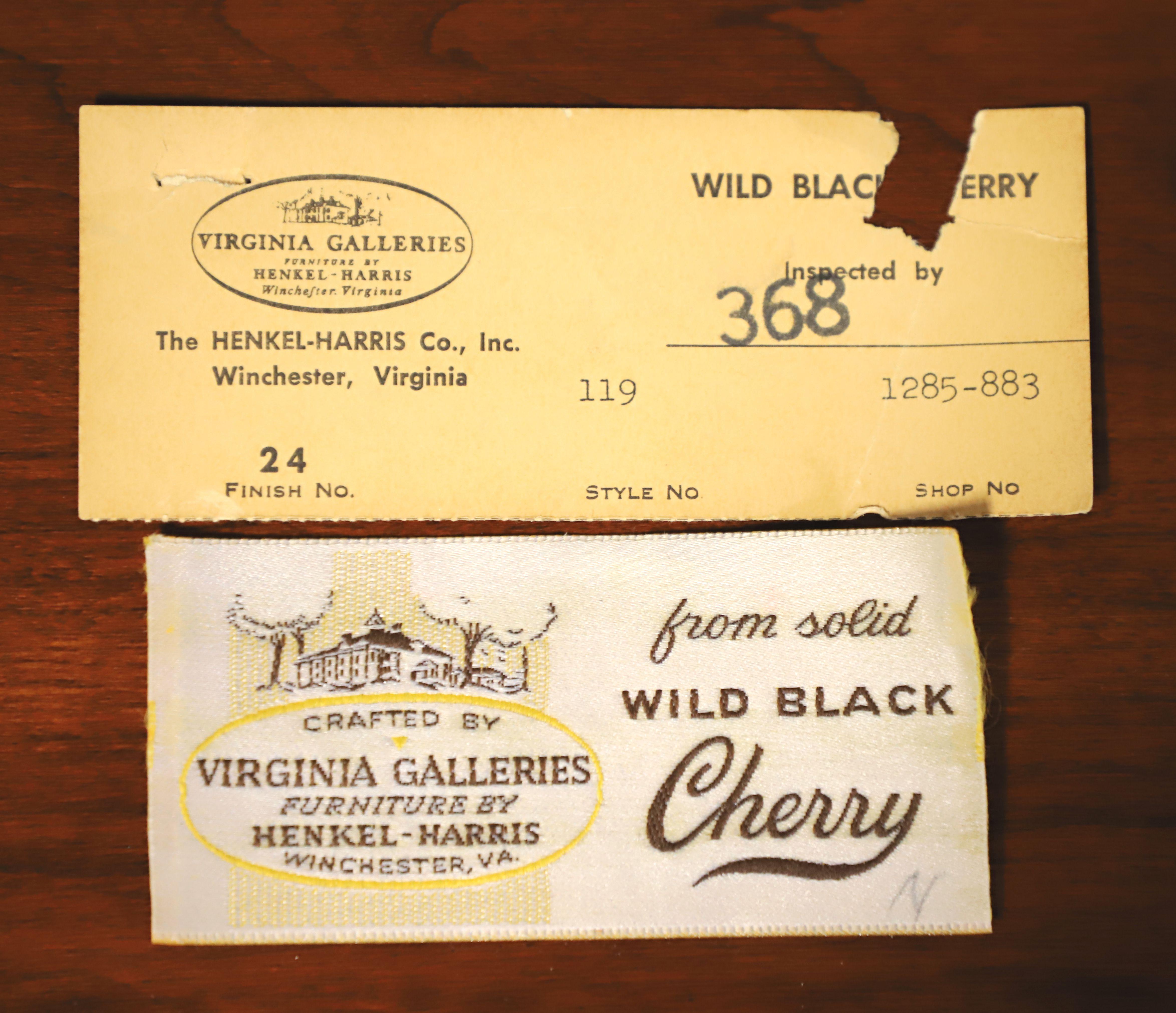 HENKEL HARRIS 141 24 Solid Wild Black Cherry Queen Anne End Side Table - A 4