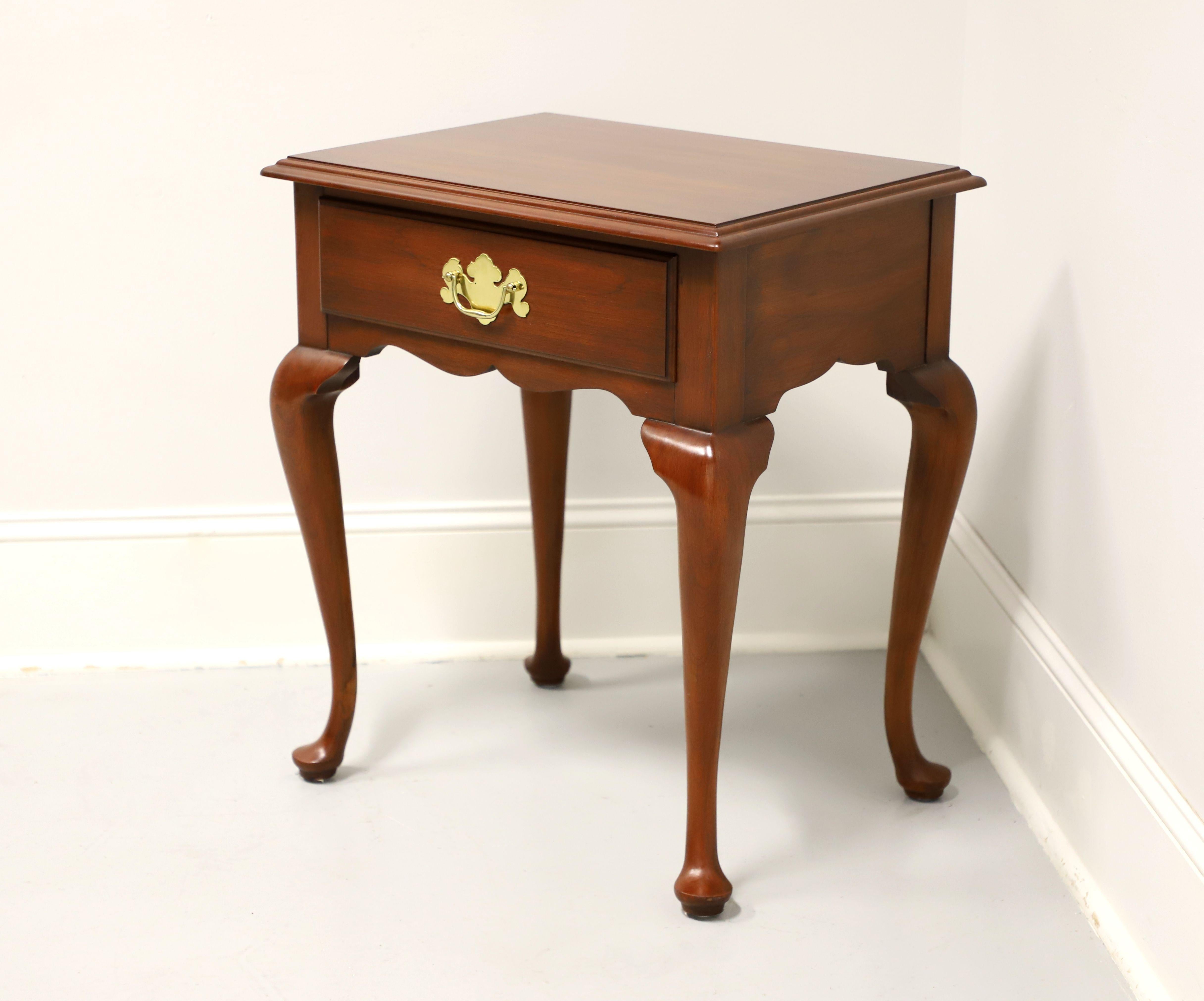 cherry queen anne end tables