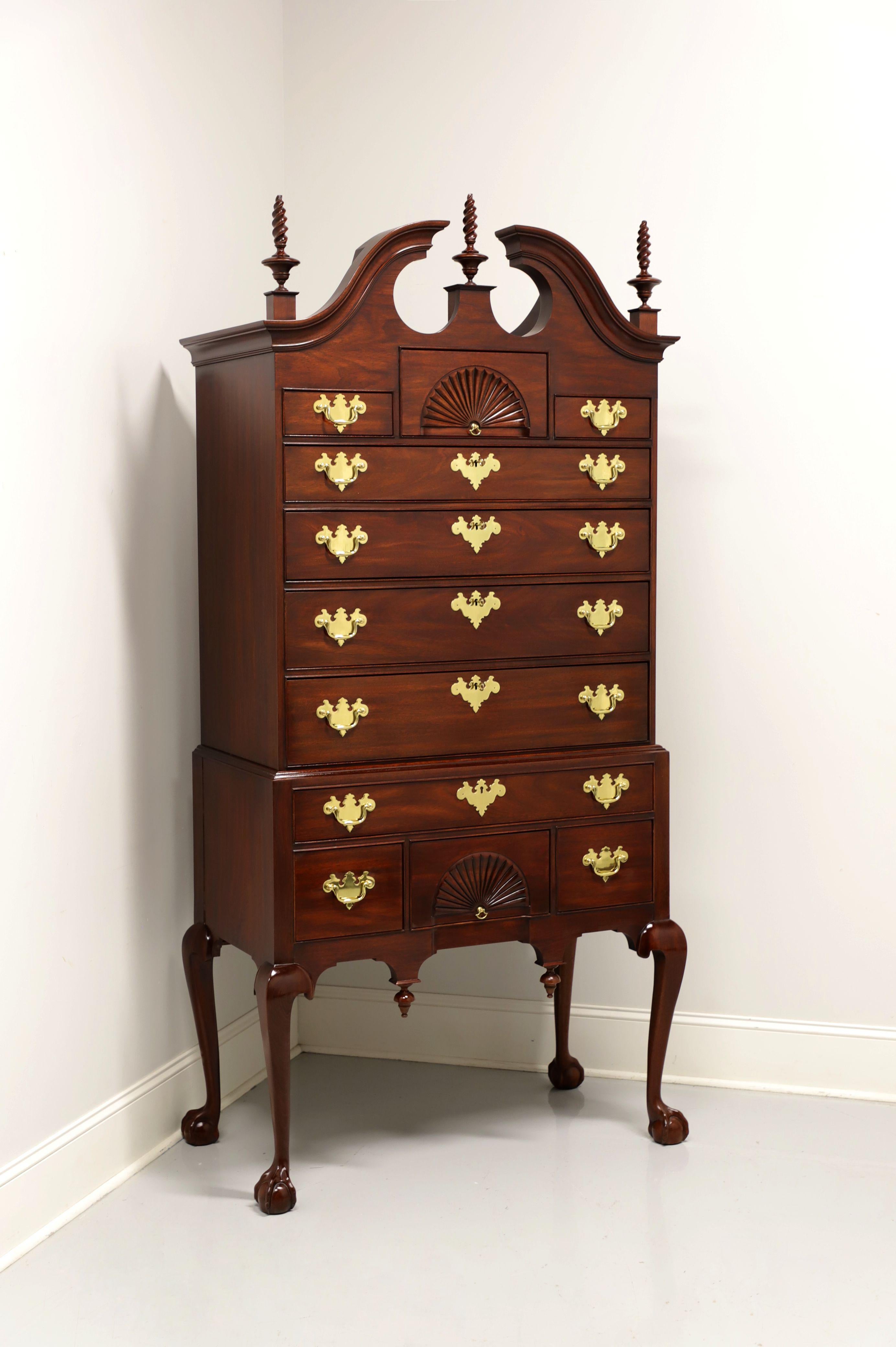 HENKEL HARRIS 143 29 SPNEA Mahogany Chippendale Style Highboy Chest 9