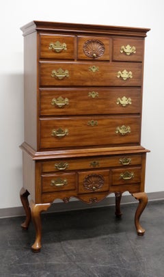 HENKEL HARRIS 146 Solid Wild Black Cherry Queen Anne Highboy Chest