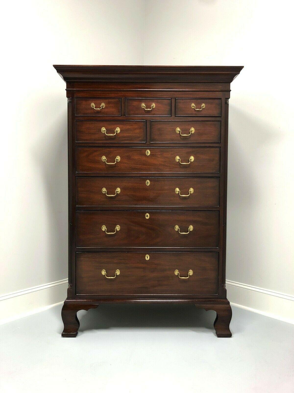 HENKEL HARRIS 175 29 Chippendale Mahogany New Market Chest 8