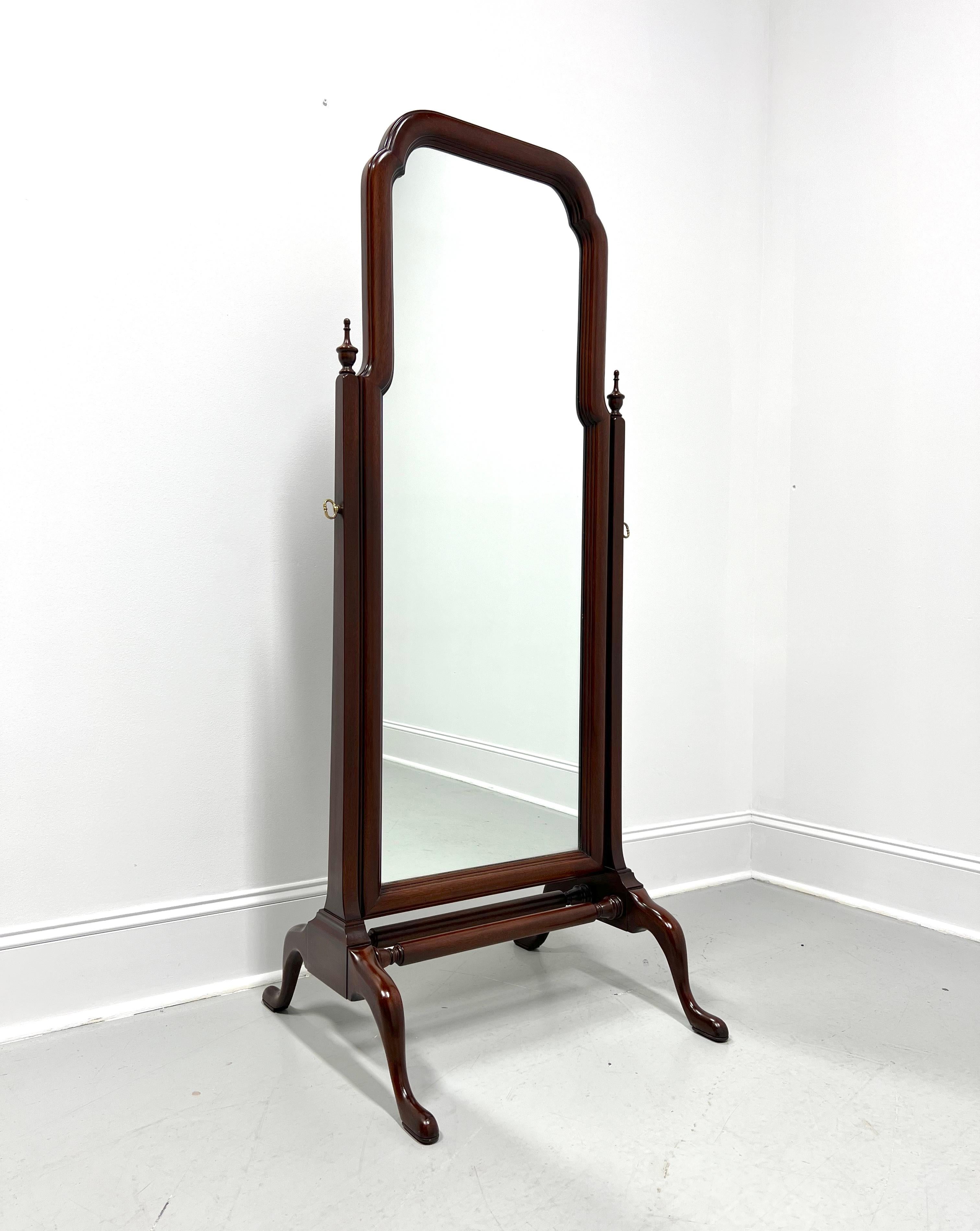 HENKEL HARRIS 190 29 Solid Mahogany Queen Anne Cheval Dressing Mirror For Sale 5