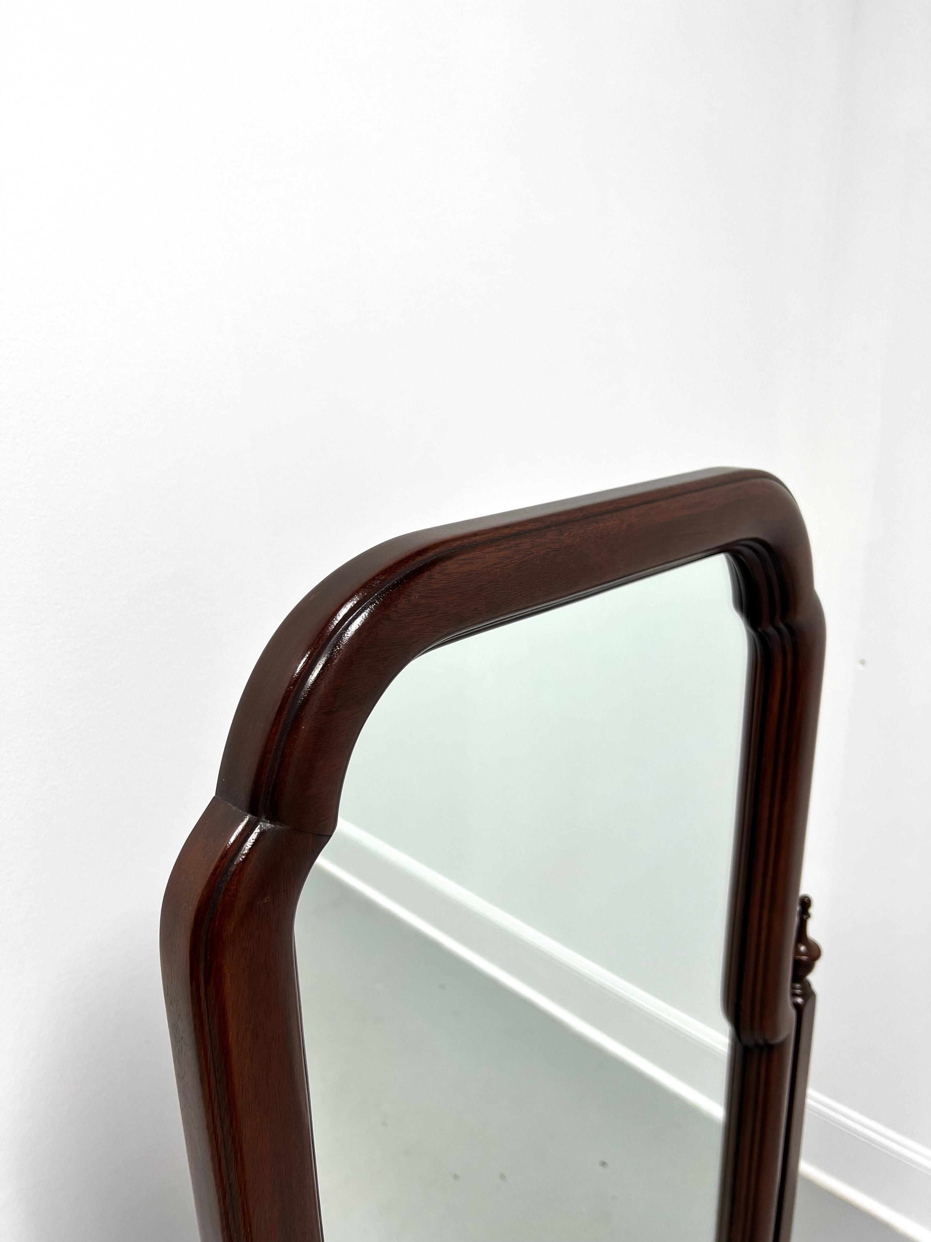 HENKEL HARRIS 190 29 Solid Mahogany Queen Anne Cheval Dressing Mirror For Sale 1
