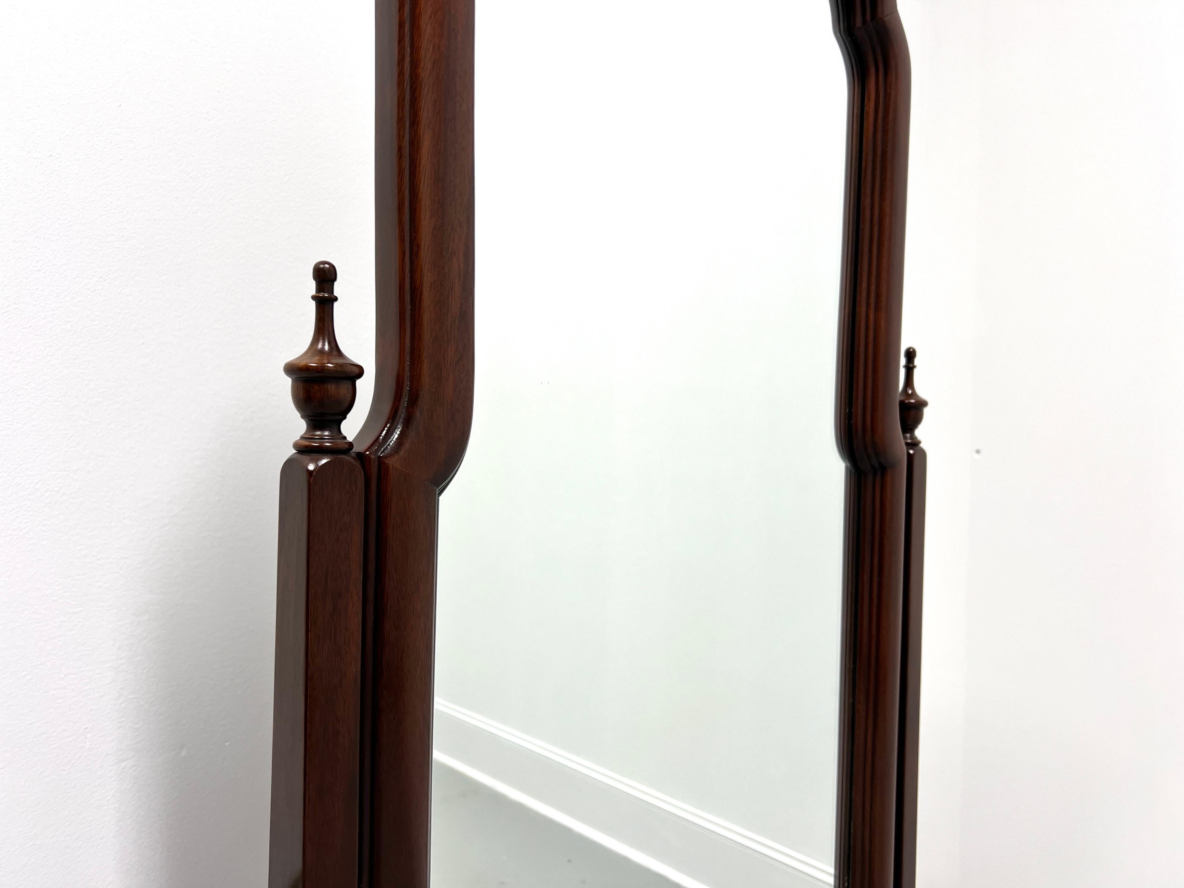 HENKEL HARRIS 190 29 Solid Mahogany Queen Anne Cheval Dressing Mirror For Sale 2
