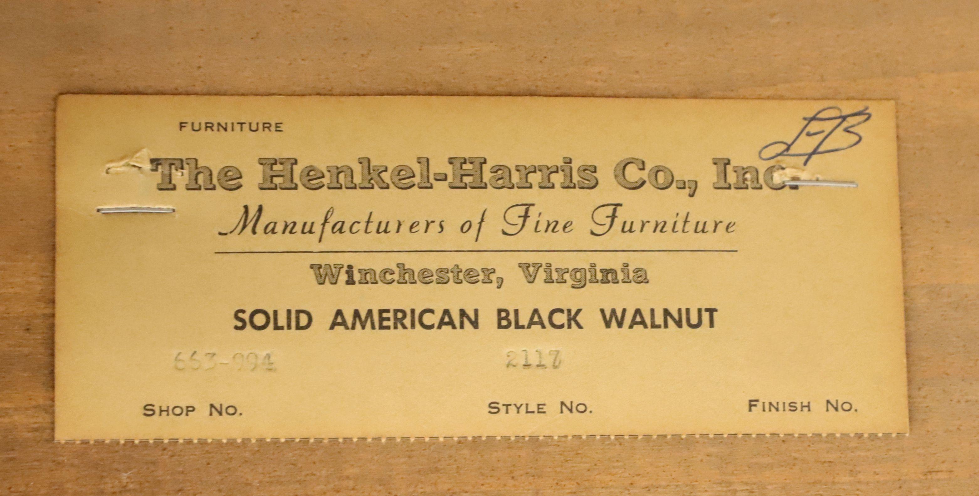 HENKEL HARRIS 2117 15 Solid Walnut Gateleg Drop-Leaf Dining Table 2