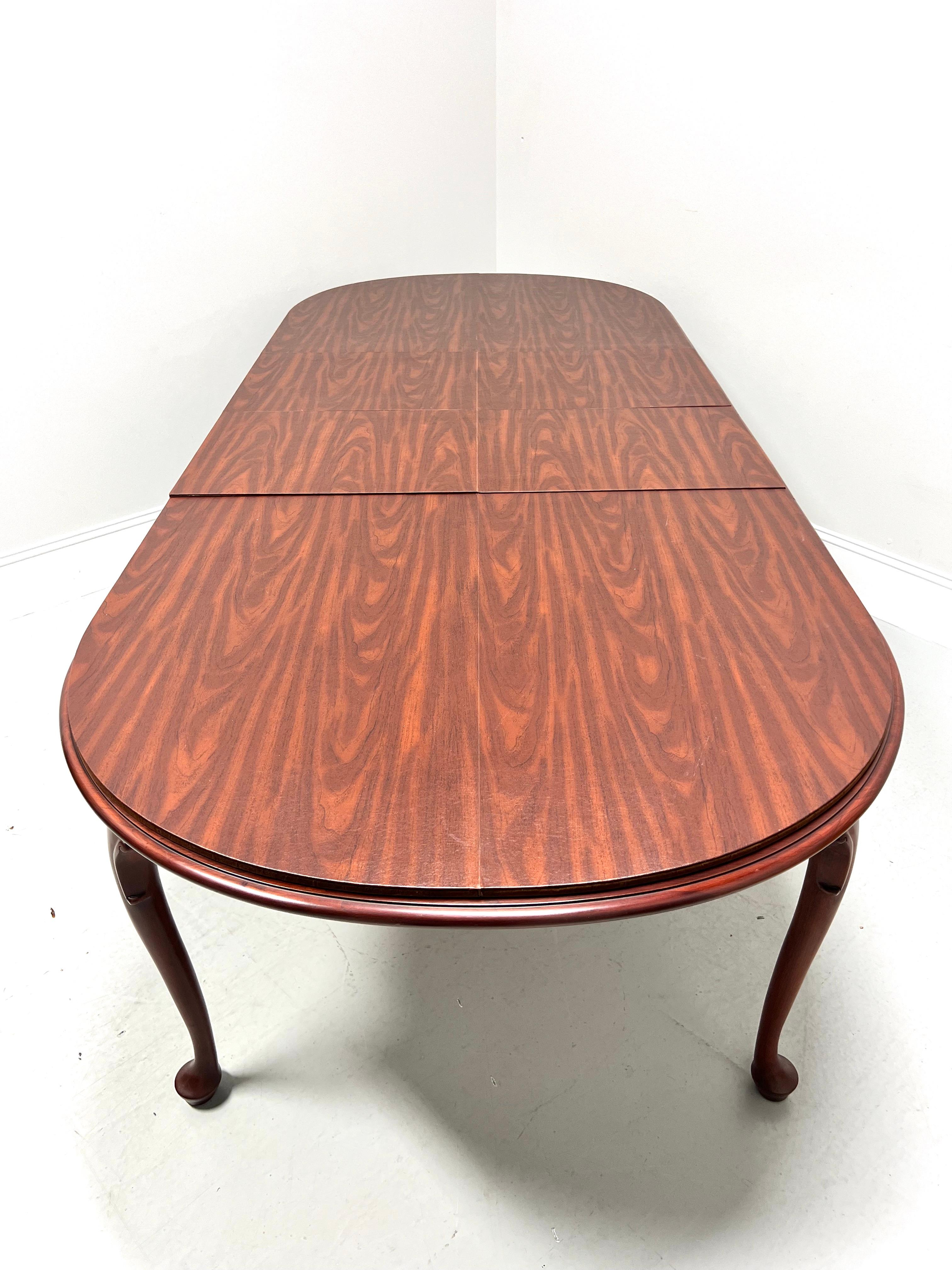 HENKEL HARRIS 2205 24 Solid Wild Black Cherry Queen Anne Oval Dining Table 11