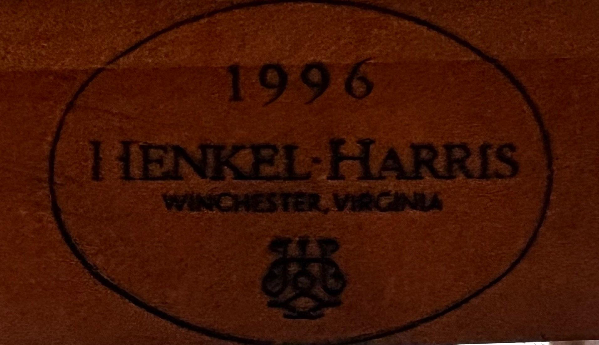 HENKEL HARRIS 2205 24 Solid Wild Black Cherry Queen Anne Oval Dining Table 12