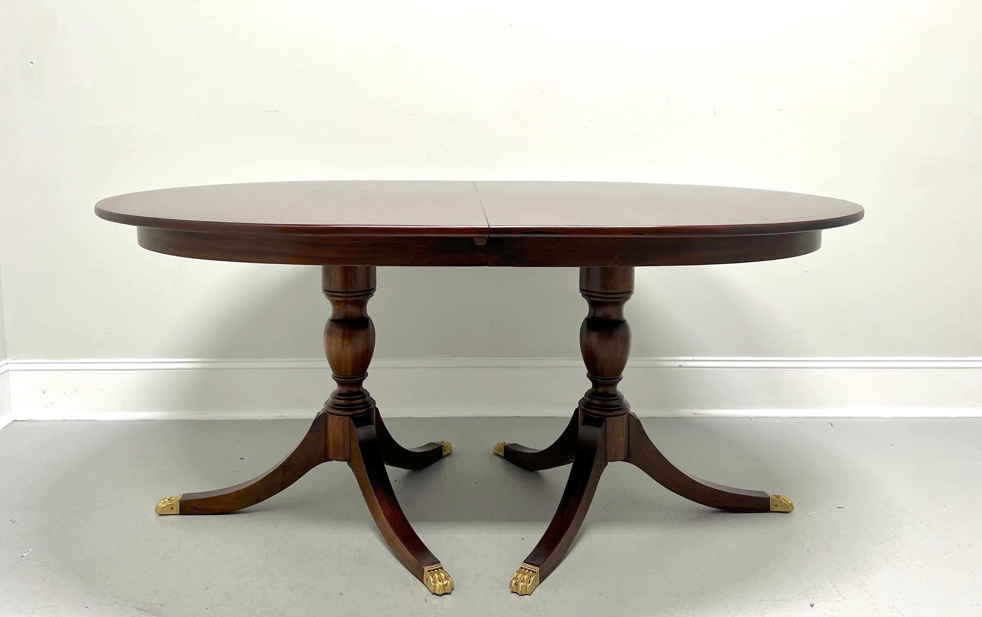 HENKEL HARRIS 2213 29 Mahogany Oval Double Pedestal Dining Table 2