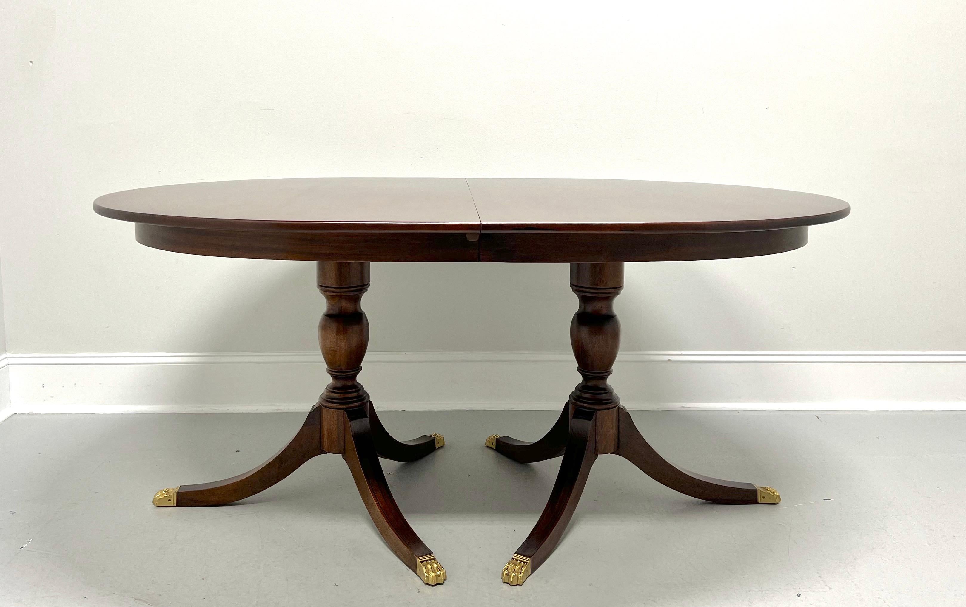 HENKEL HARRIS 2213 29 Mahogany Oval Double Pedestal Dining Table 3