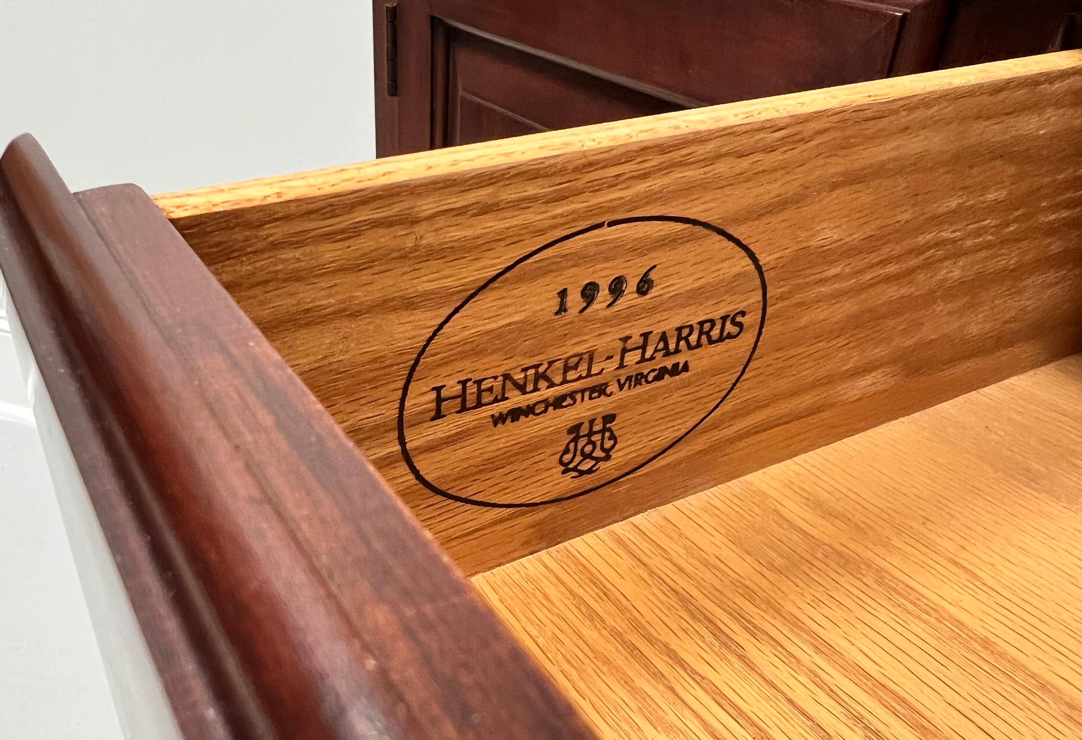 HENKEL HARRIS 2358 24 Solid Wild Black Cherry Queen Anne Huntboard Sideboard 8