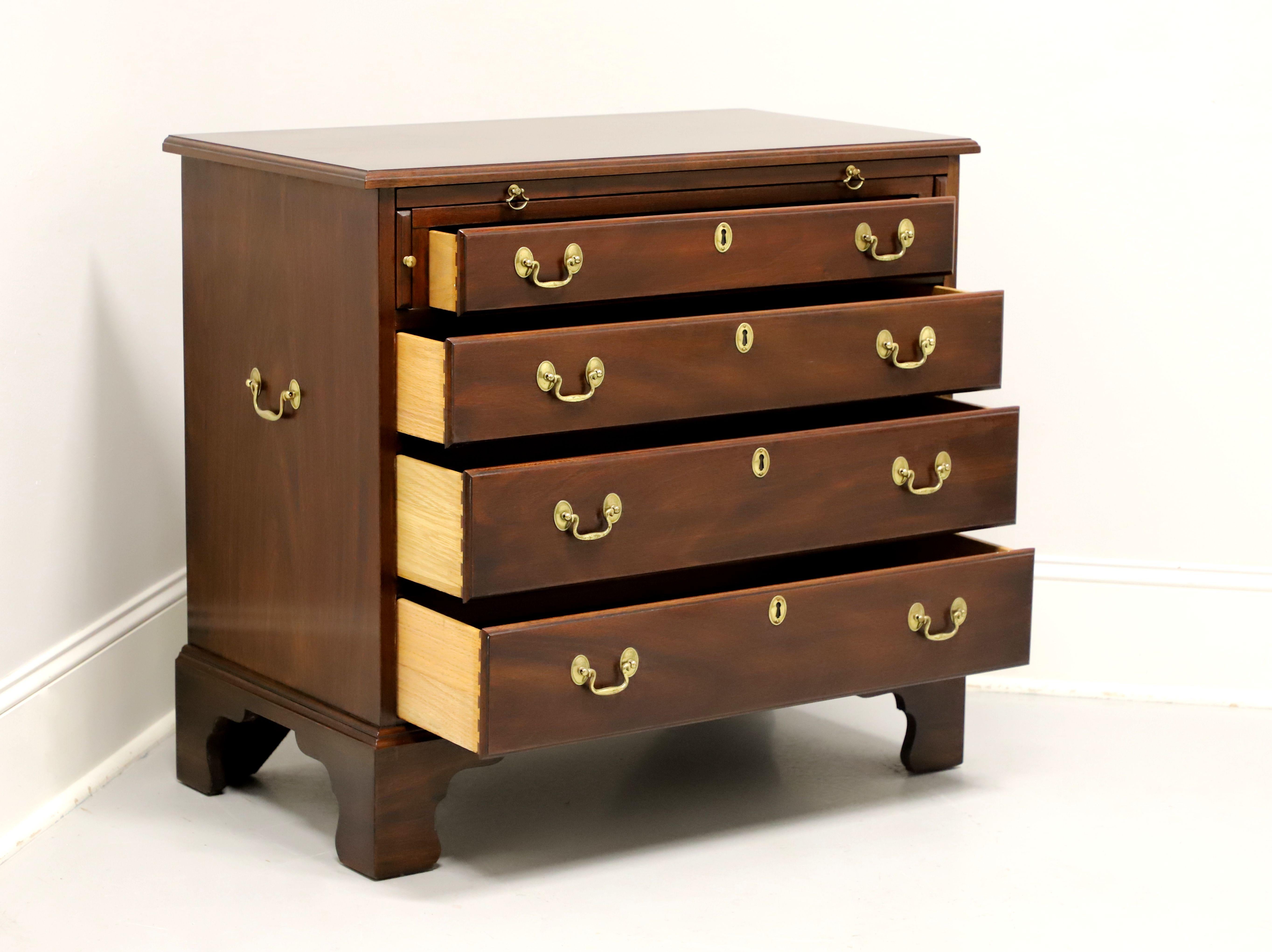 Brass HENKEL HARRIS 2401 29 Mahogany Chippendale Serving Chest For Sale