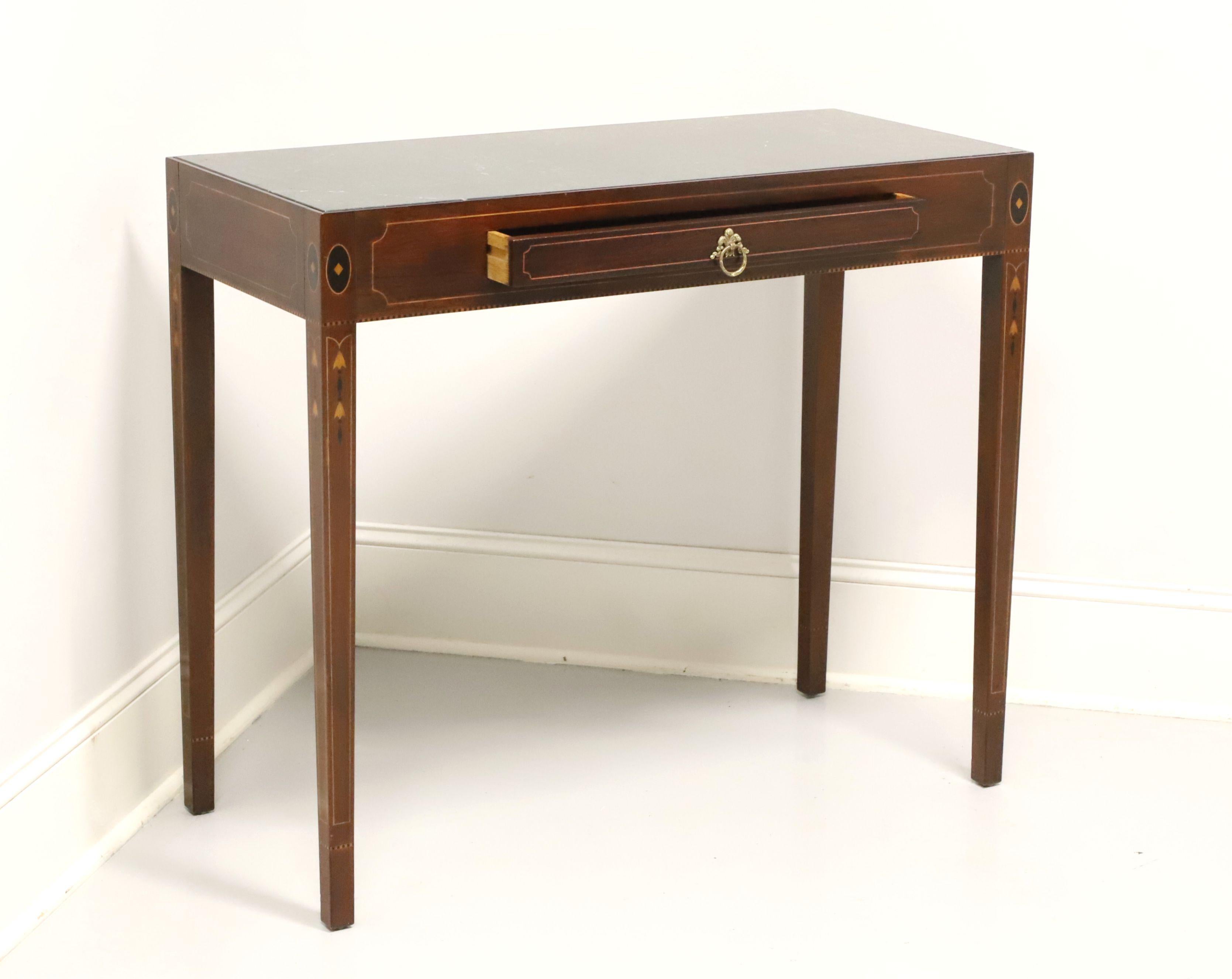 Contemporary HENKEL HARRIS 2604 29 Historic Salem Inlaid Mahogany Federal Marble Top Console