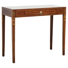 HENKEL HARRIS 2604 29 Historic Salem Inlaid Mahogany Federal Marble Top Console
