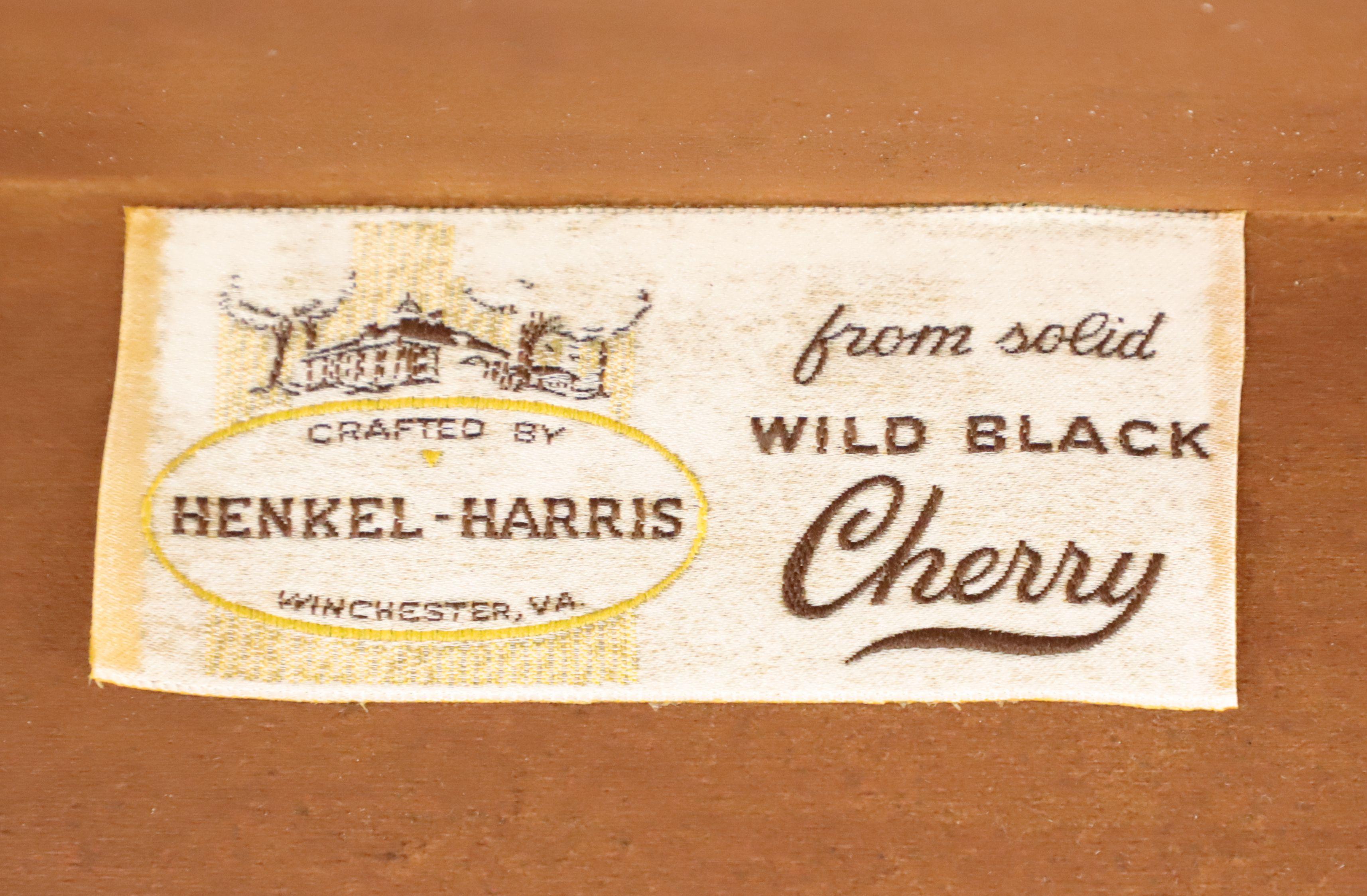 HENKEL HARRIS 5234 24 Solid Wild Black Cherry Queen Anne Drop Leaf Coffee Table 2