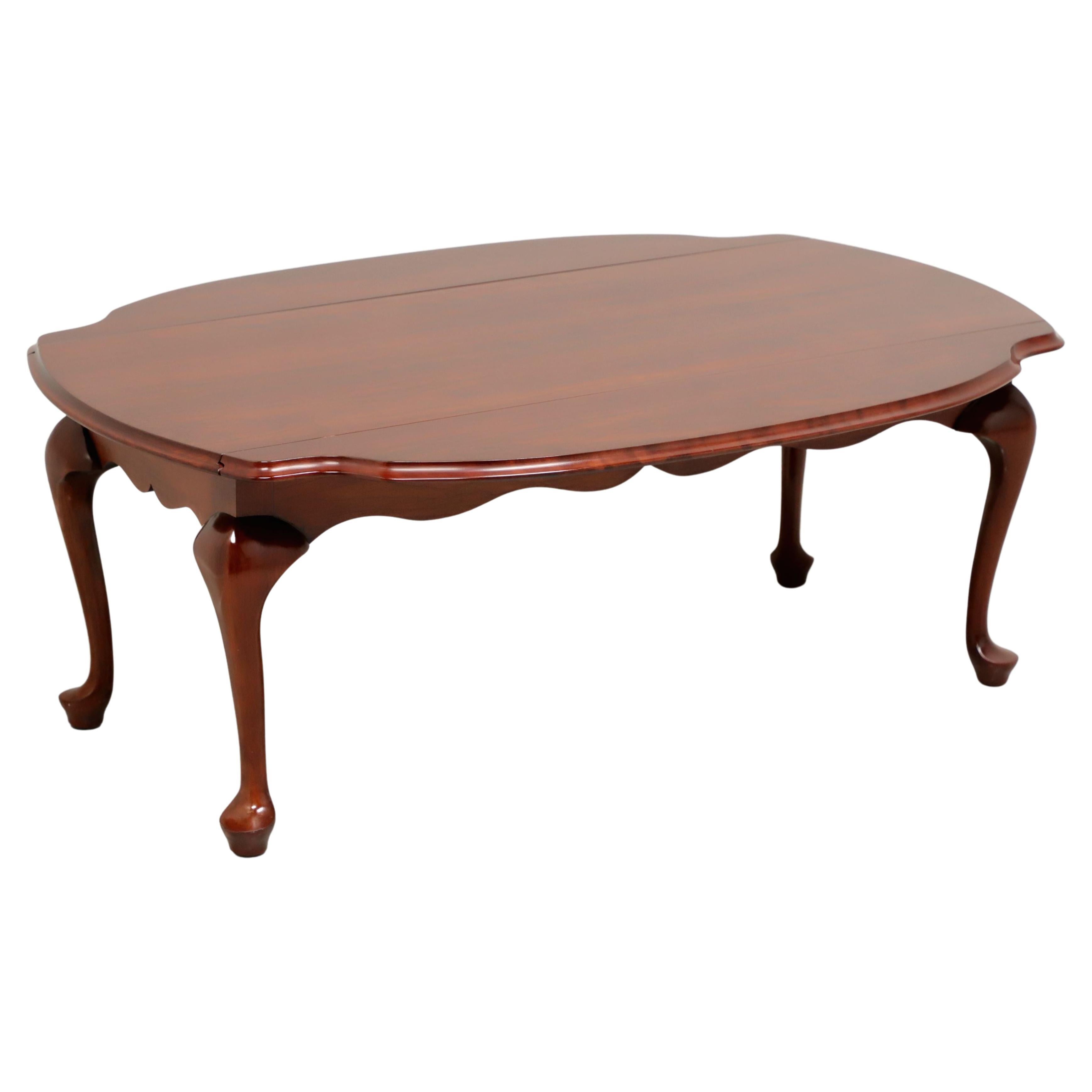 HENKEL HARRIS 5234 24 Solid Wild Black Cherry Queen Anne Drop Leaf Coffee Table