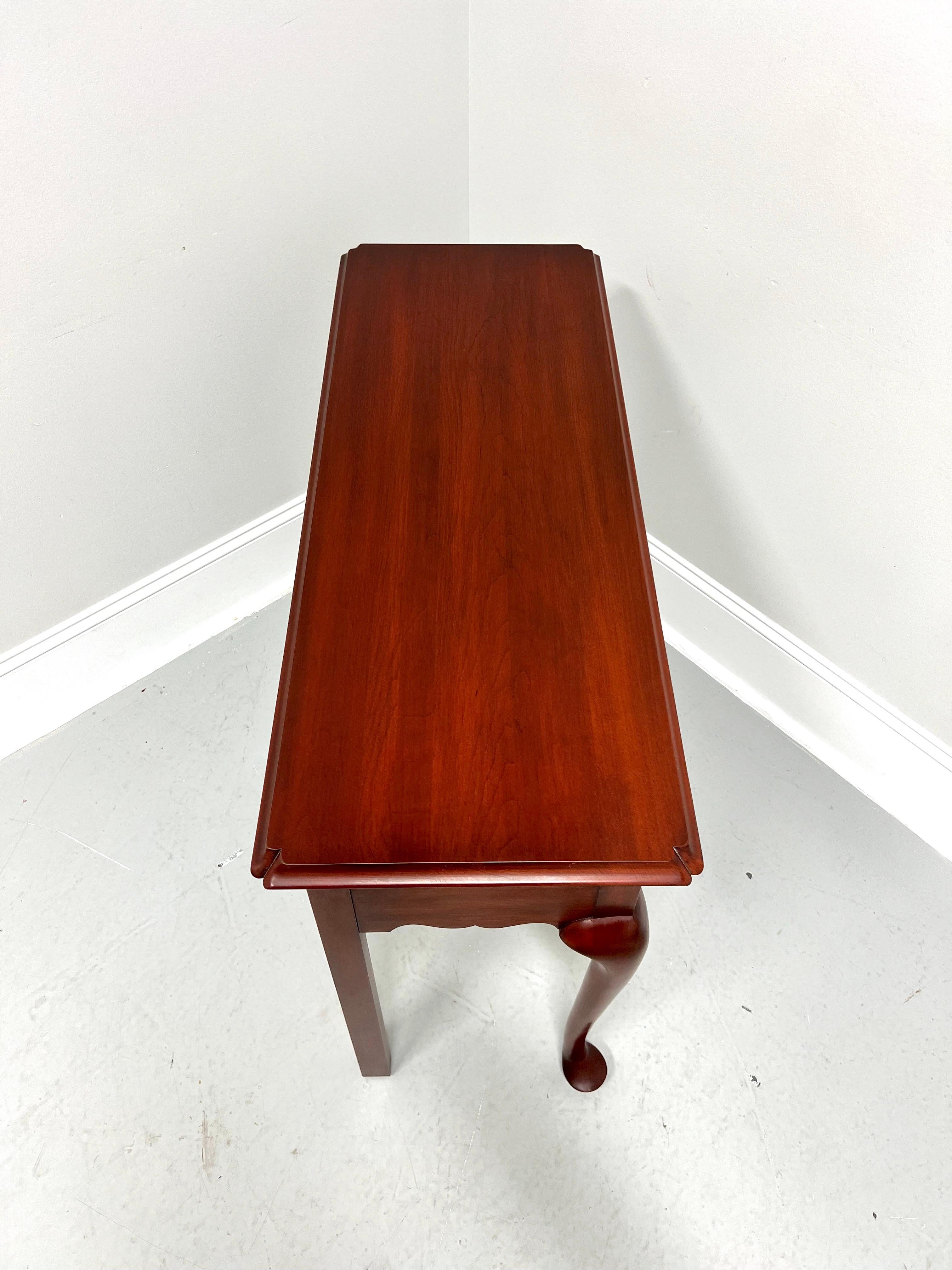 American HENKEL HARRIS 5708 24 Solid Wild Black Cherry Queen Anne Console Table