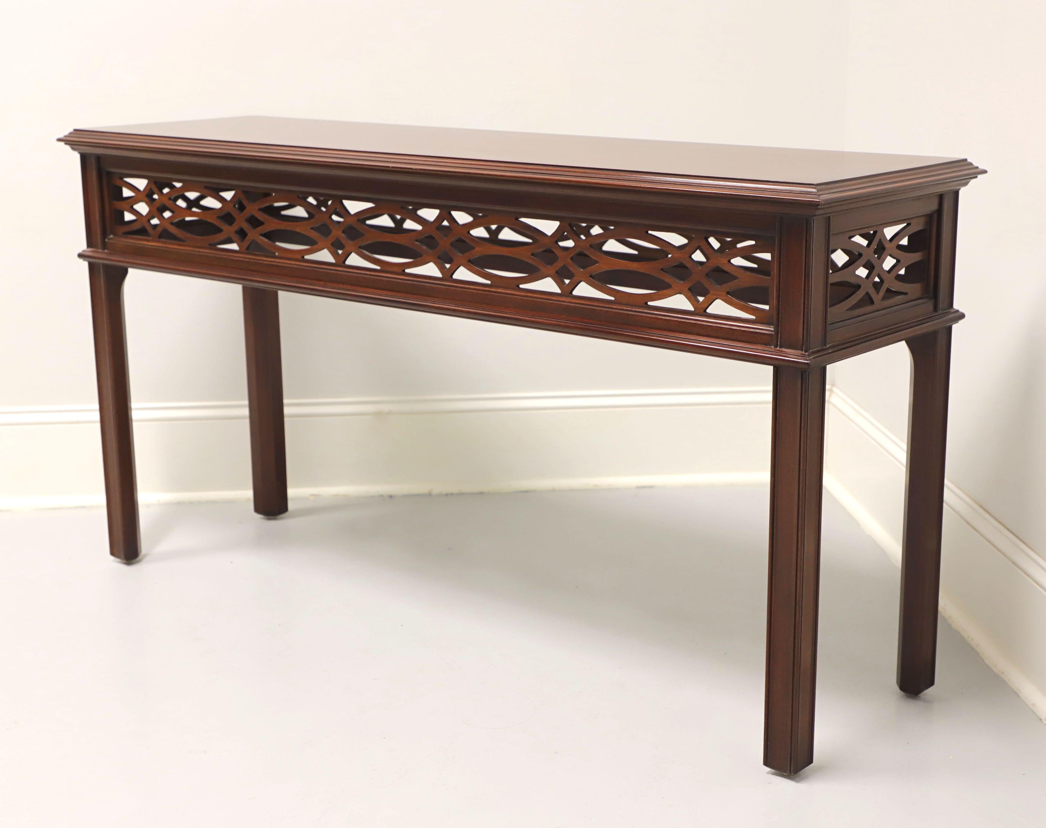 American HENKEL HARRIS 5710 29 Mahogany Chinese Chippendale Console Sofa Table