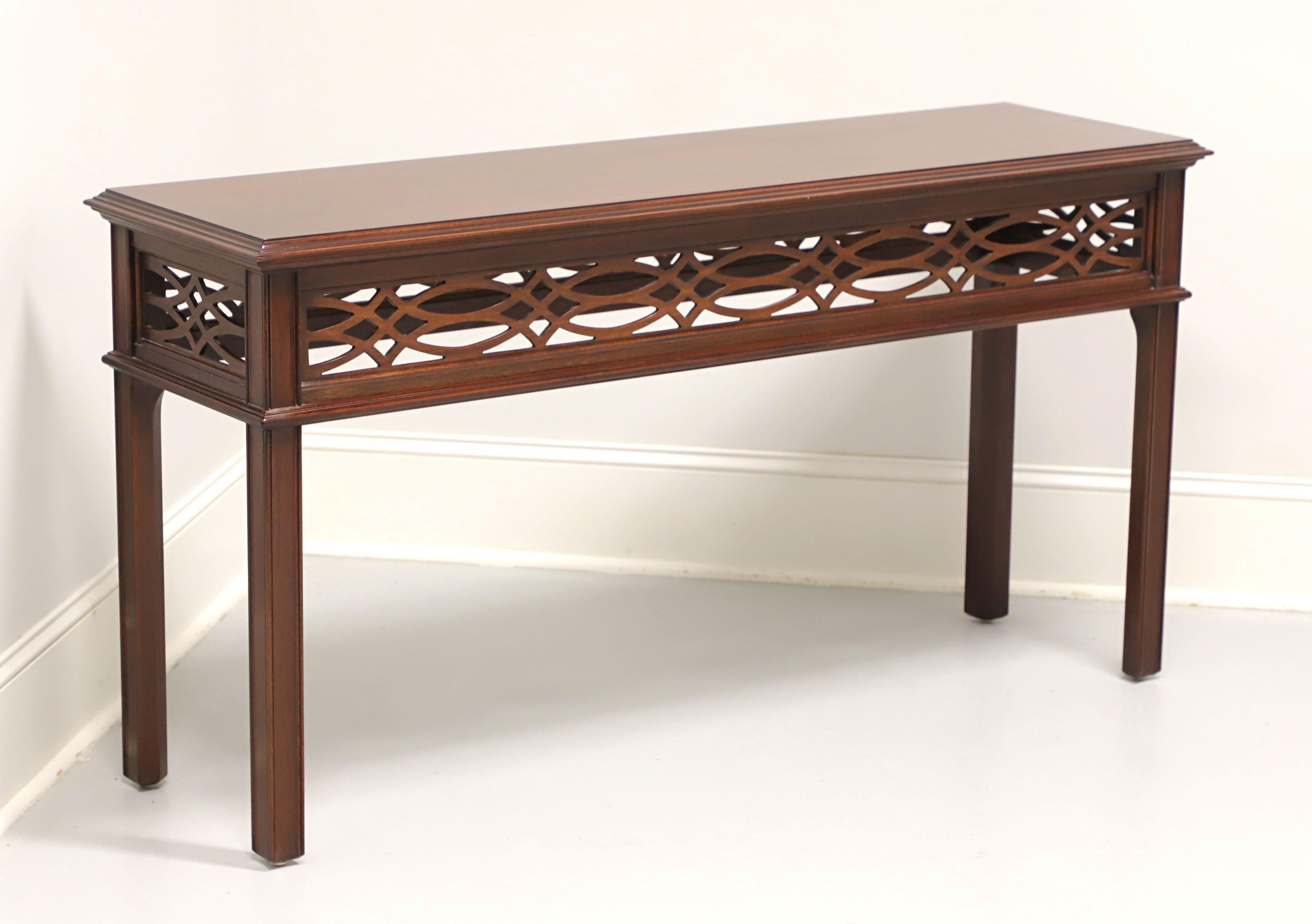 HENKEL HARRIS 5710 29 Mahogany Chinese Chippendale Console Sofa Table 4