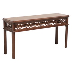 Vintage HENKEL HARRIS 5710 29 Mahogany Chinese Chippendale Console Sofa Table