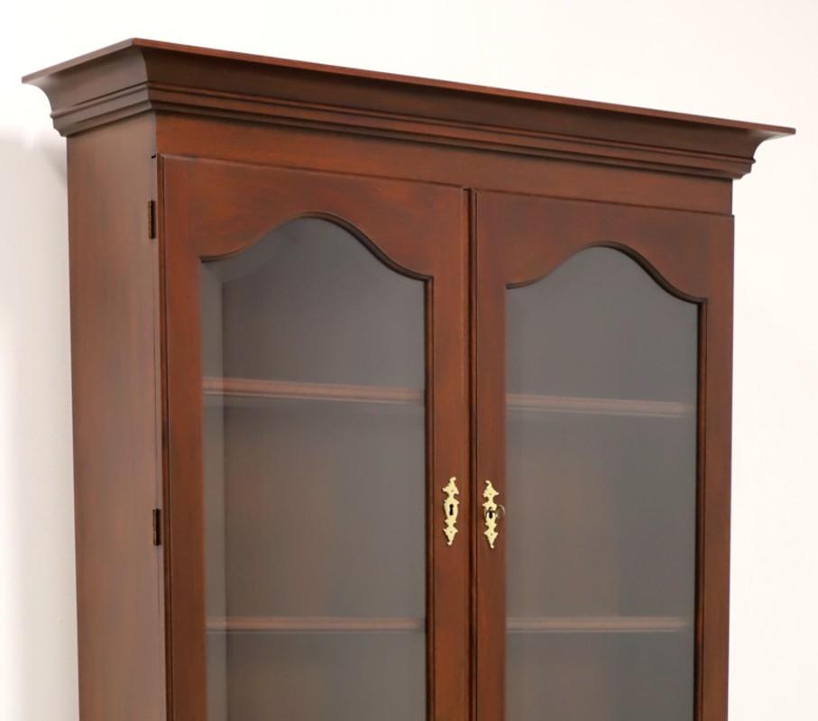 Brass HENKEL HARRIS 6001/6003 Mahogany Chippendale Secretary Desk w/ Lighted Bookcase
