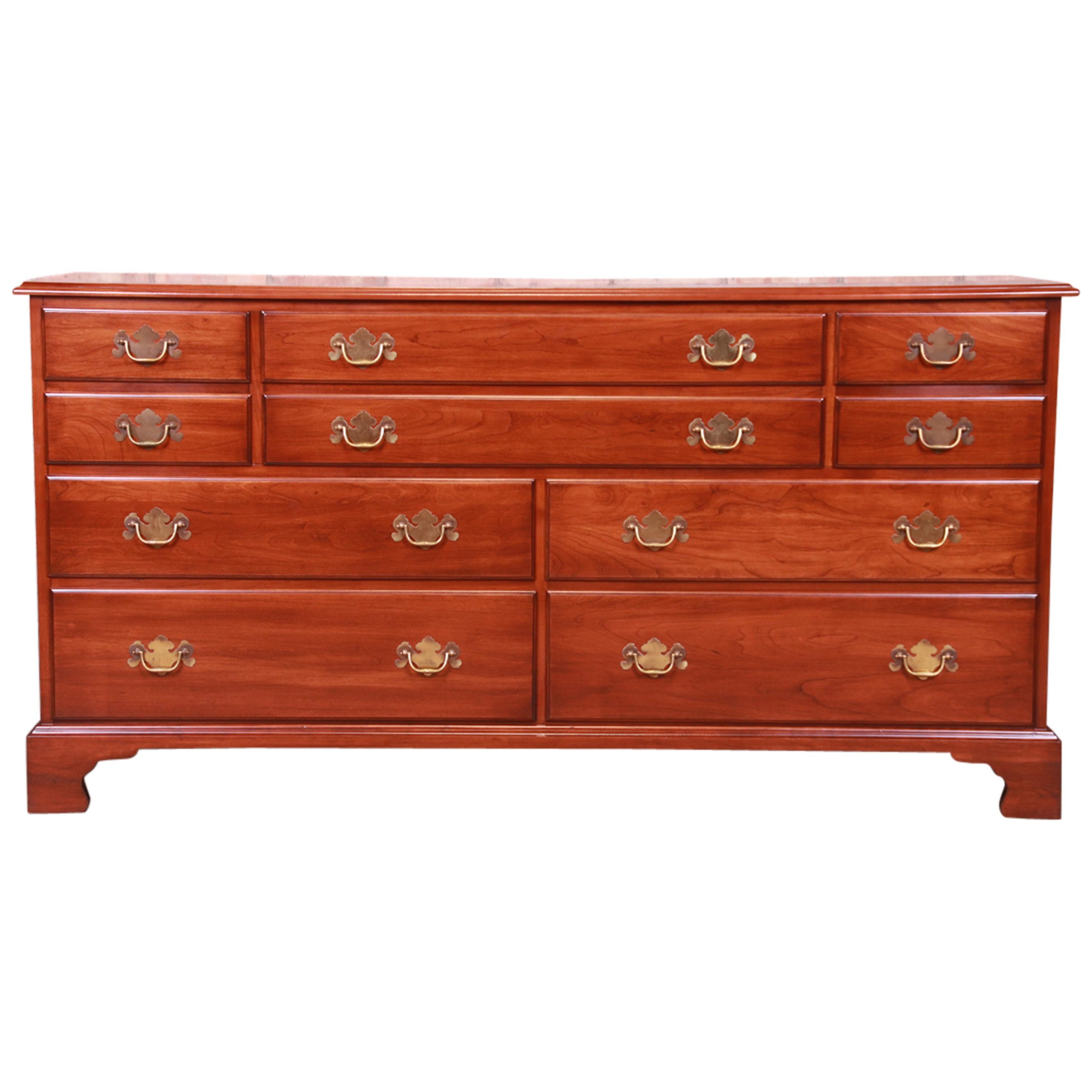 Henkel Harris Rogers Chest Bow Front Mahogany and Satinwood 2410 For