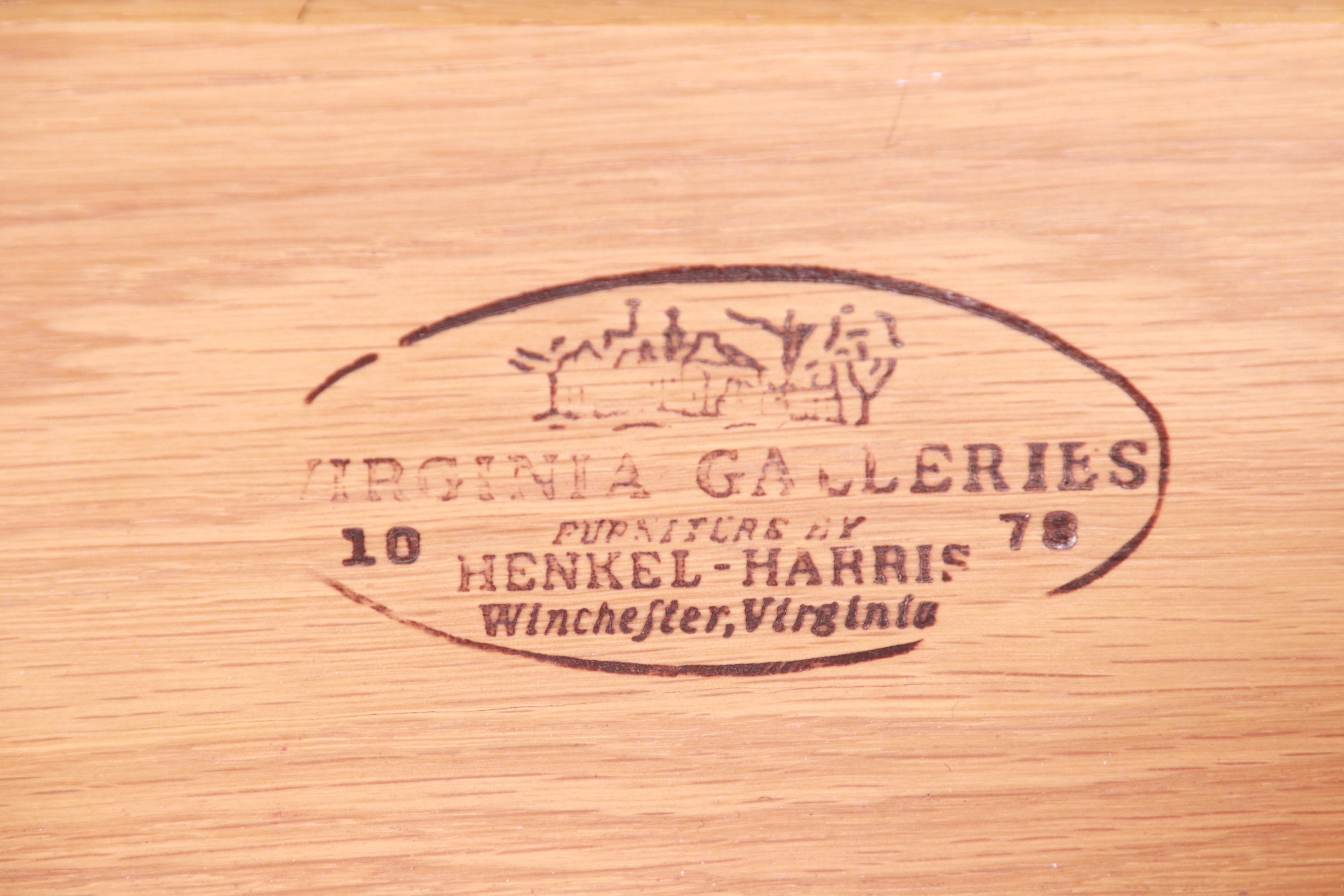 Henkel Harris American Chippendale Solid Mahogany Nine-Drawer Dresser 8