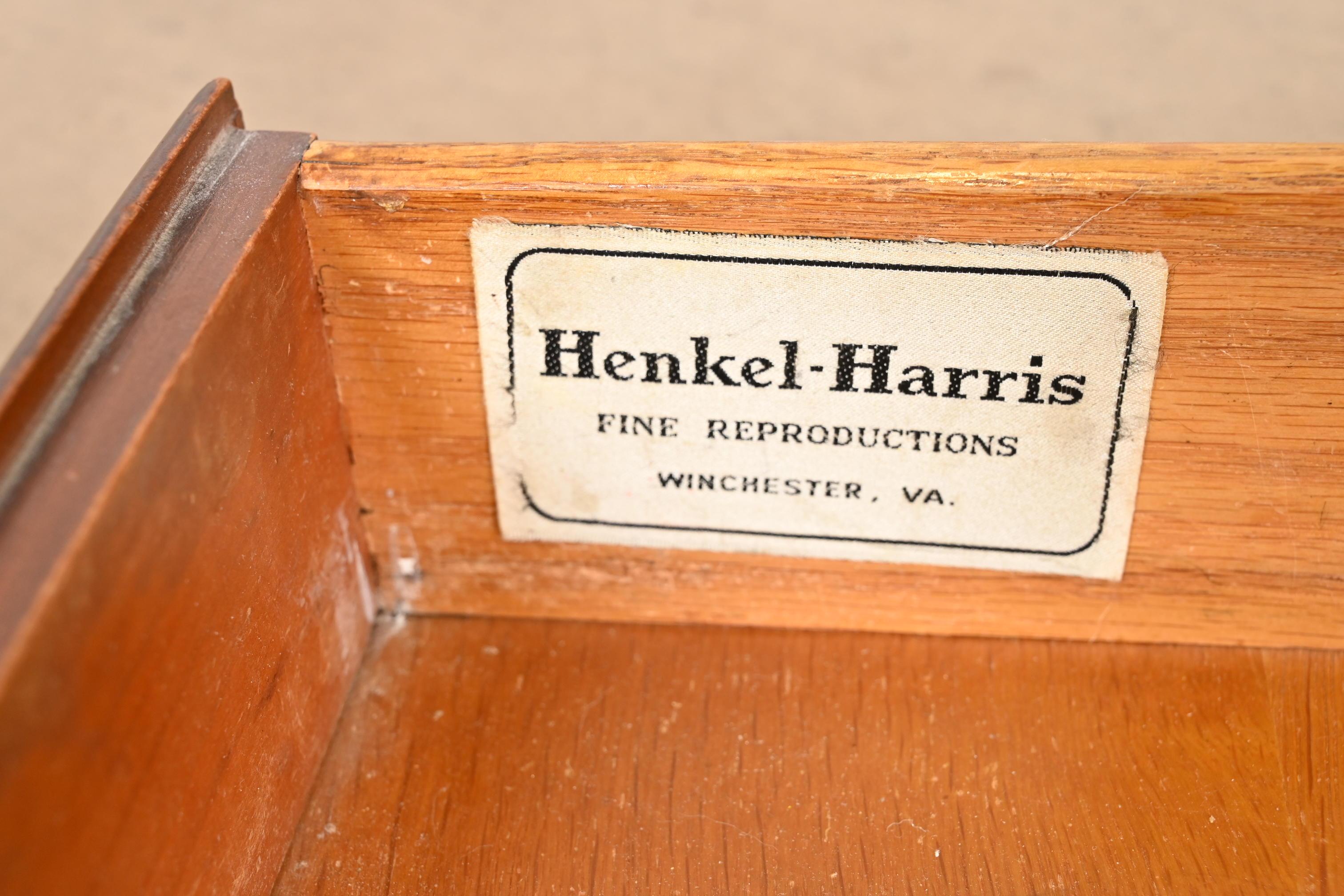 Henkel Harris American Colonial Cherry Wood Nightstands, Pair 7