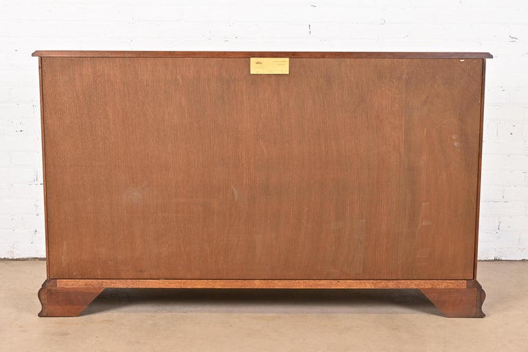 Henkel Harris American Colonial Cherry Wood Sideboard Buffet or Bar Cabinet  For Sale at 1stDibs