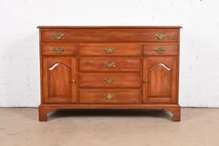 Henkel Harris American Colonial Cherry Wood Sideboard Buffet or Bar Cabinet