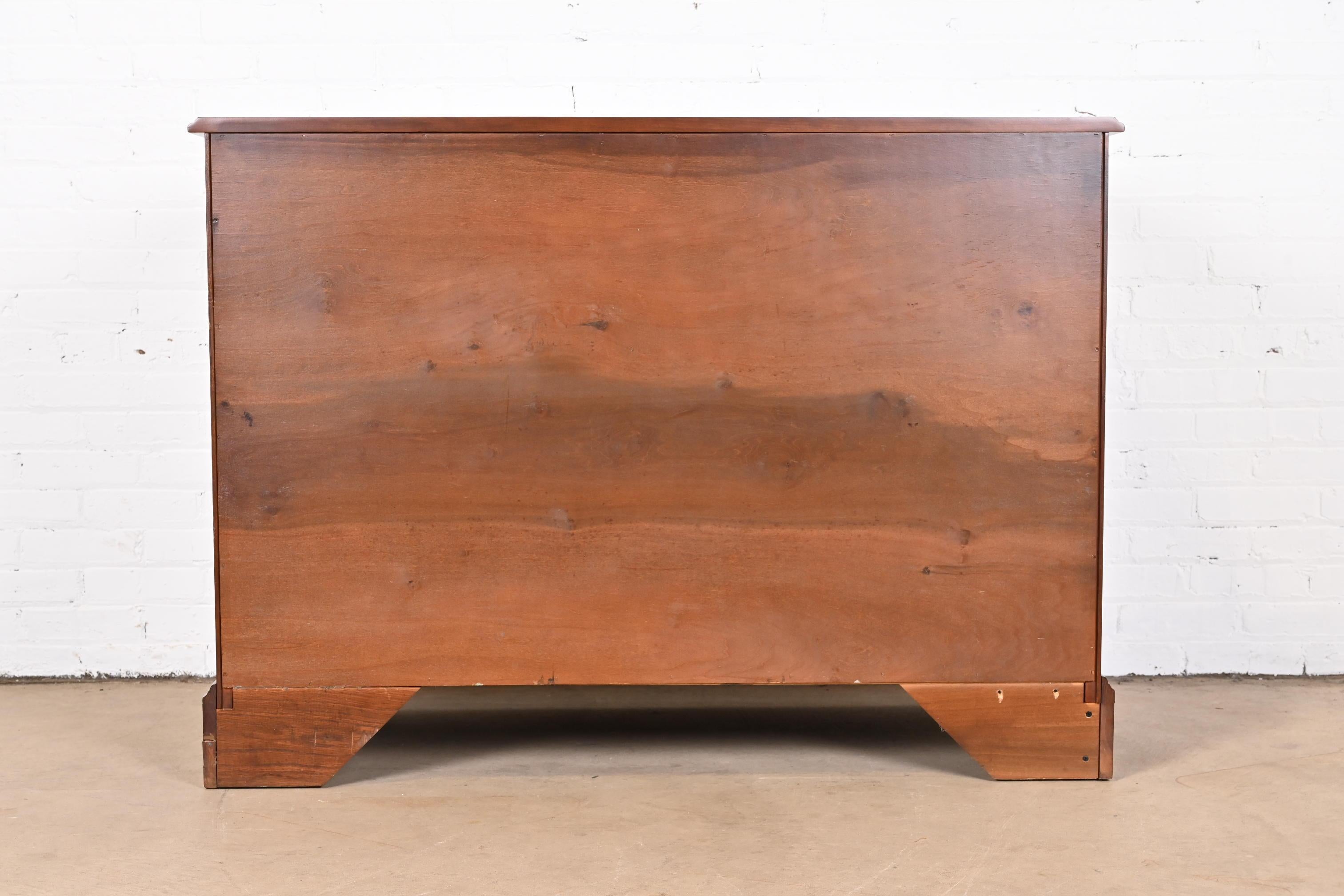 Henkel Harris American Colonial Cherry Wood Sideboard or Bar Cabinet, Restored 10