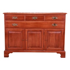 Henkel Harris American Colonial Solid Cherry Sideboard Server or Bar Cabinet