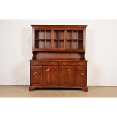 Henkel Harris American Colonial Solid Cherry Wood Breakfront or Sideboard Buffet