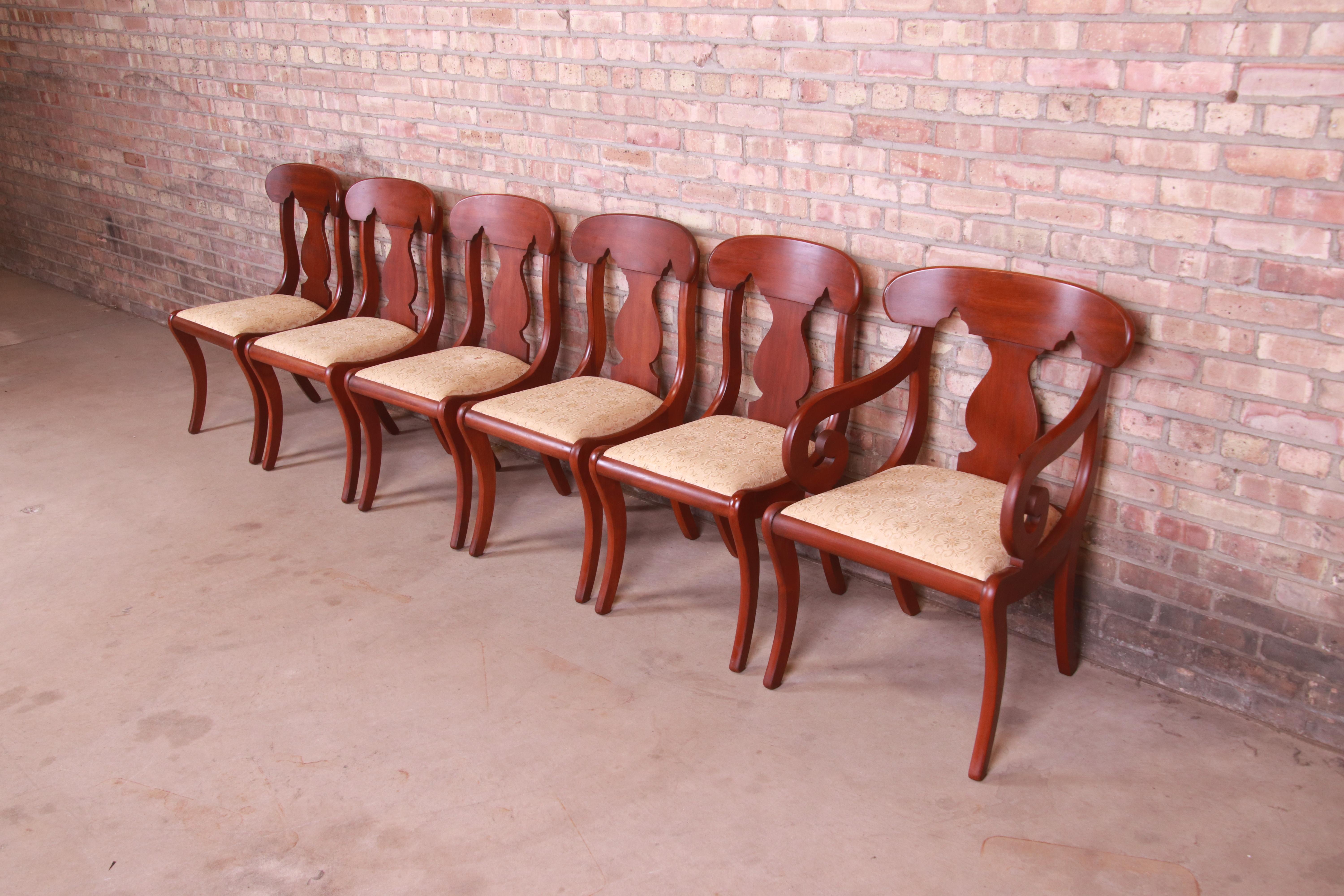 solid cherry dining chairs