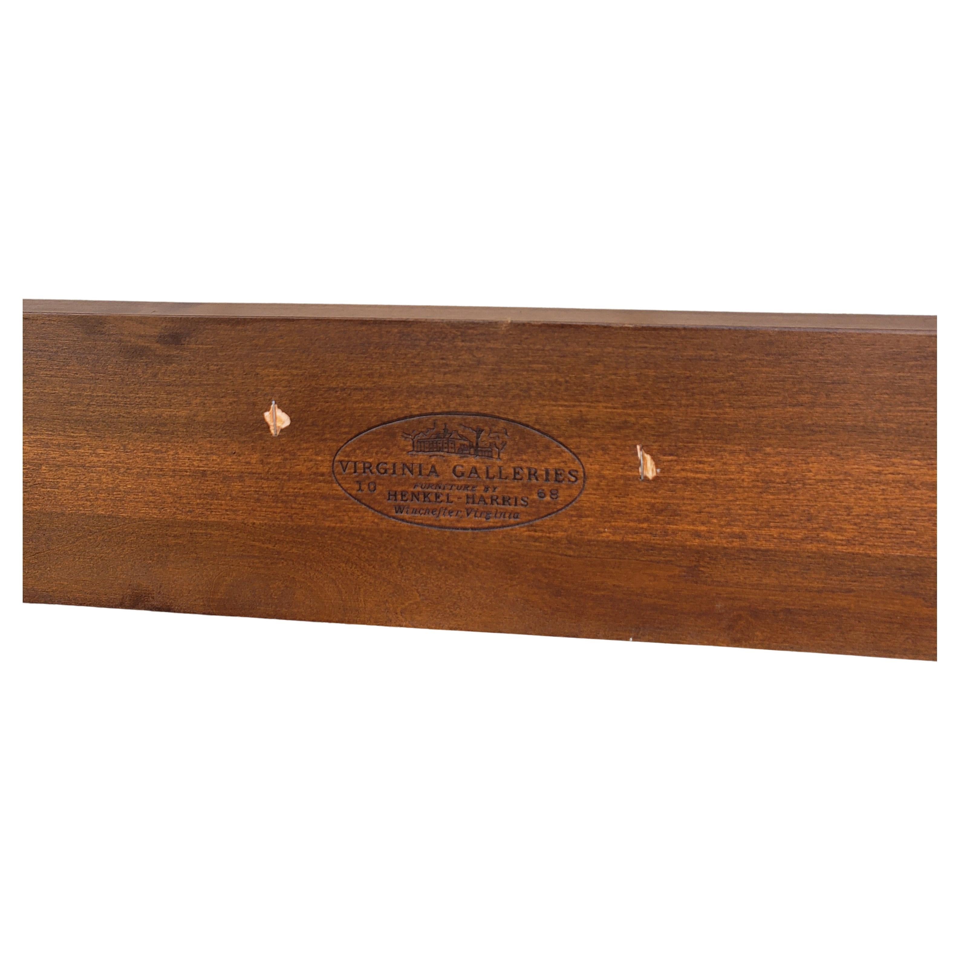 Woodwork Henkel Harris Black Cherry Spindle Twin Headboards, A Pair