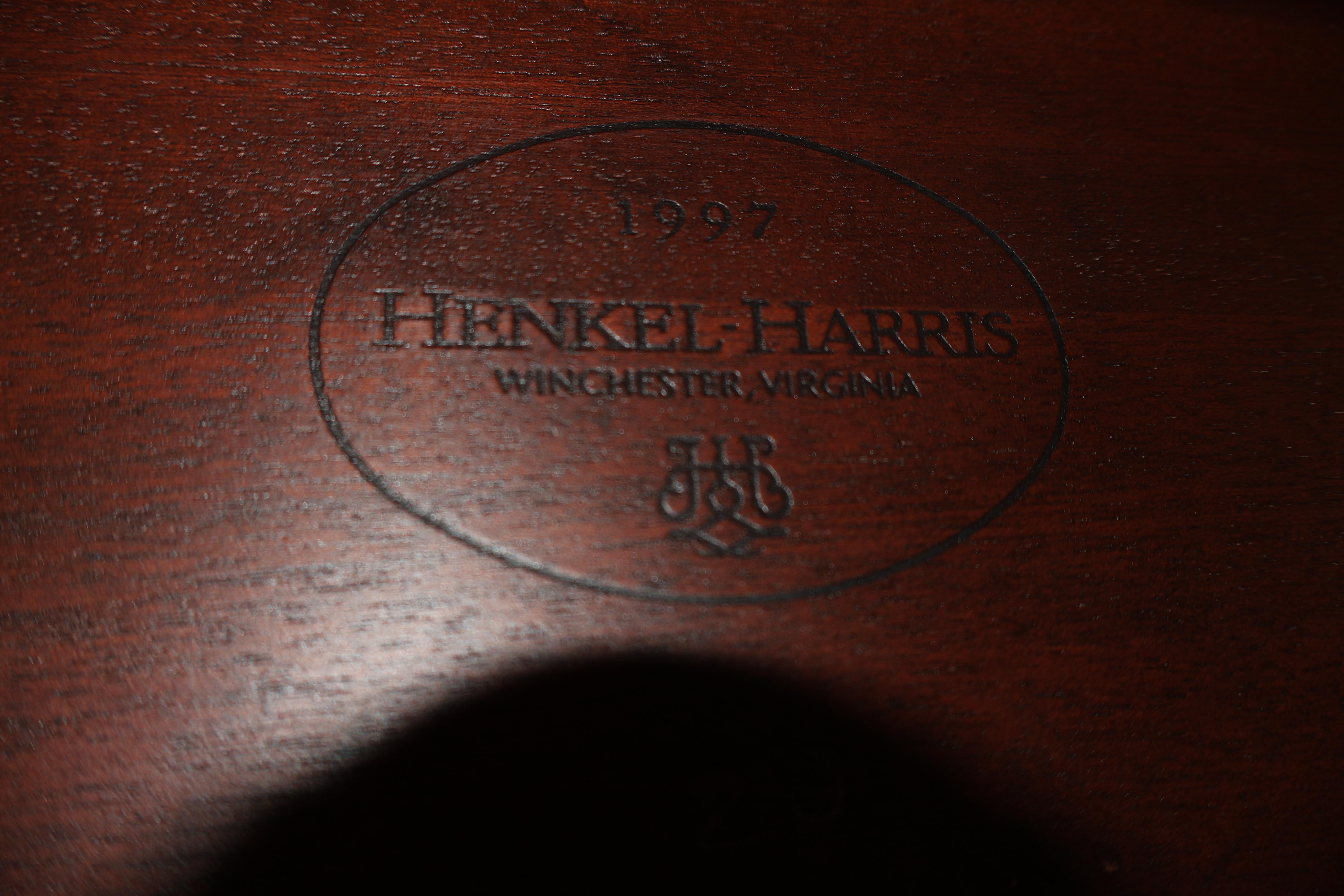 Vitrine de Chine Henkel Harris Chippendale en acajou biseauté en vente 2