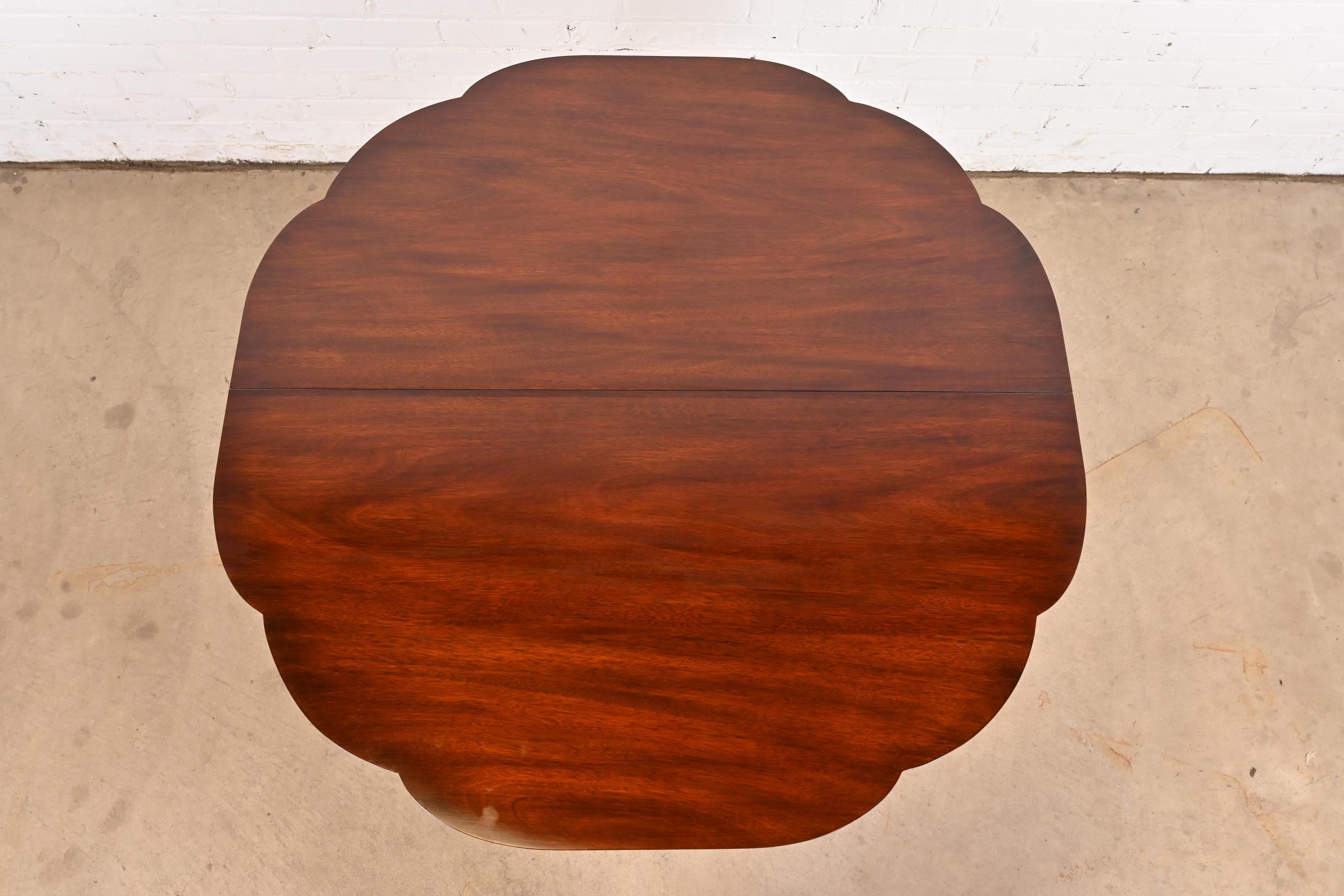 Henkel Harris Federal Inlaid Mahogany Flip Top Console Game Table 5